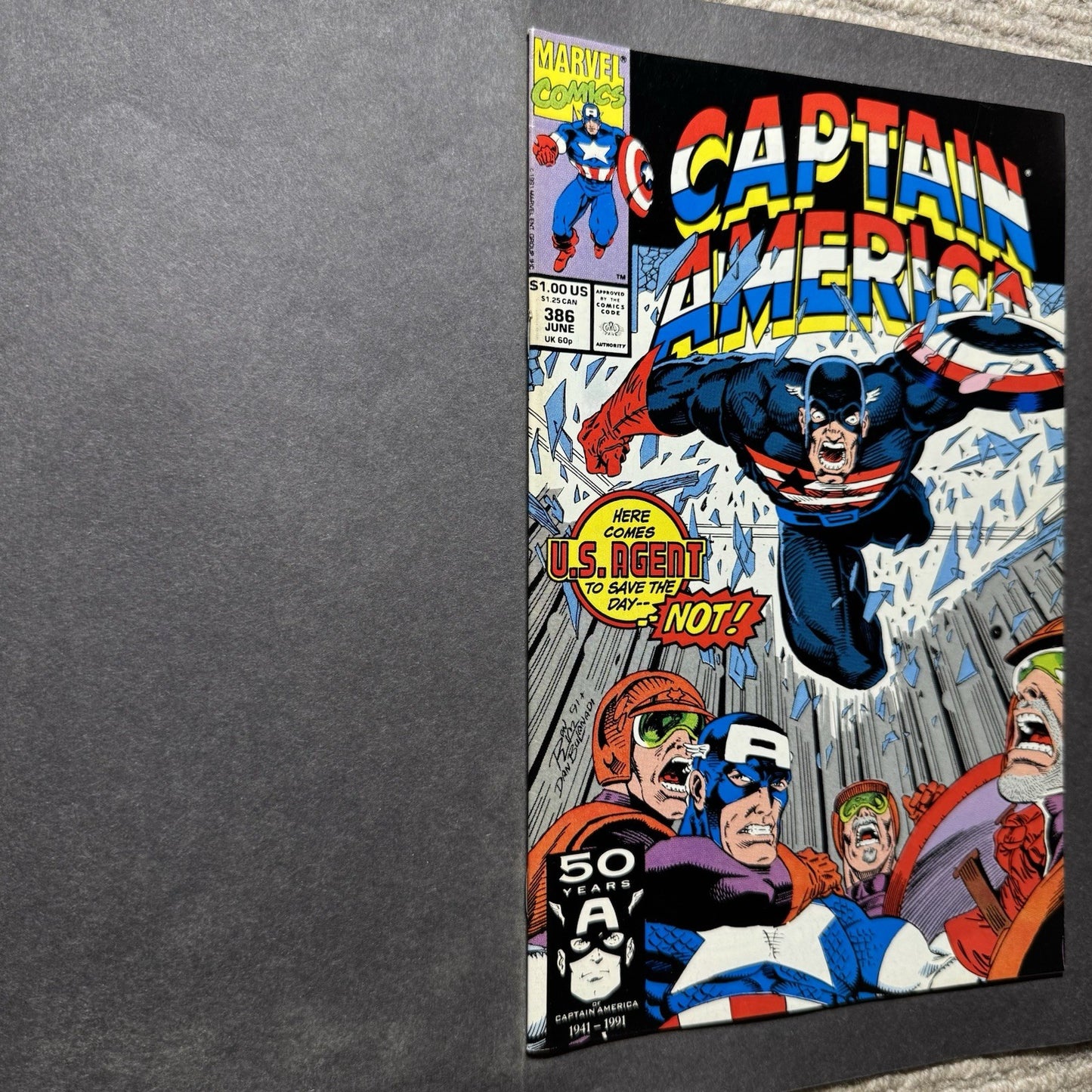 Captain America 386 - Copper Age Marvel Comics 1991