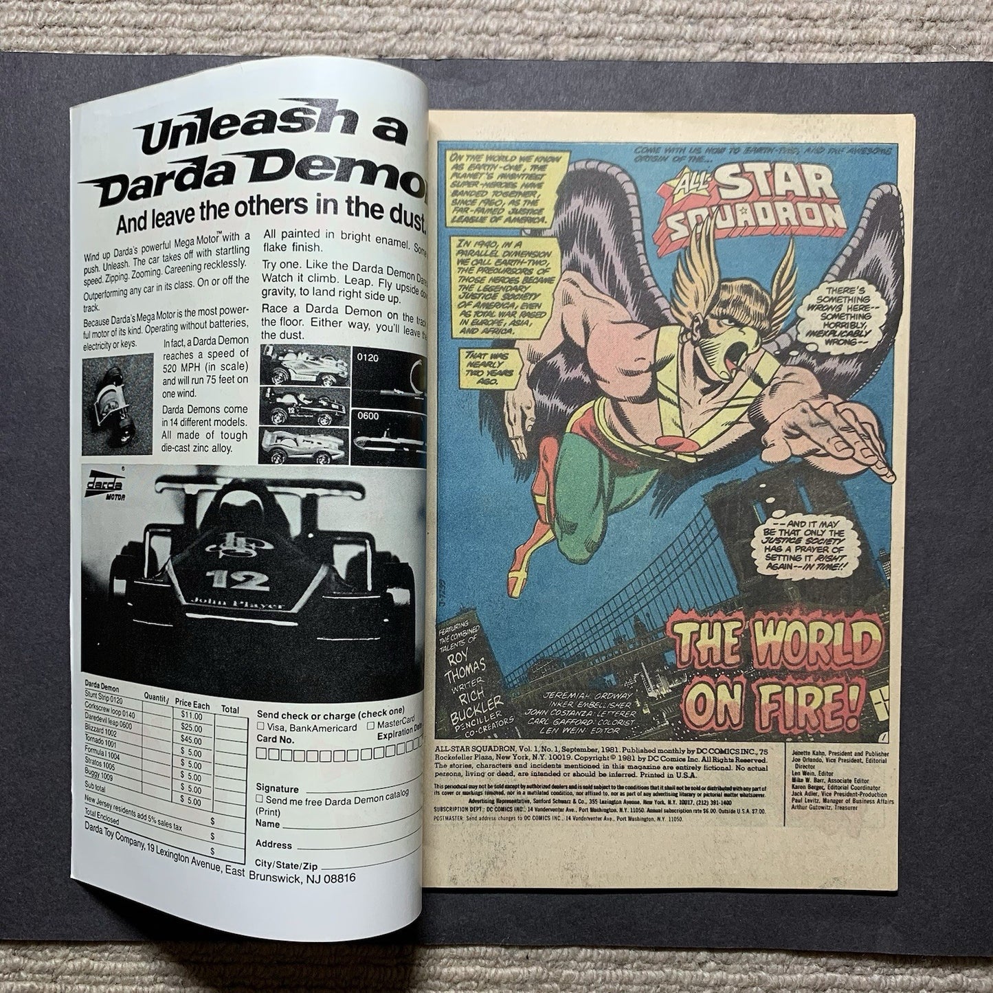 All Star Squadron 1/ Bronze Age Dc Comics 1981