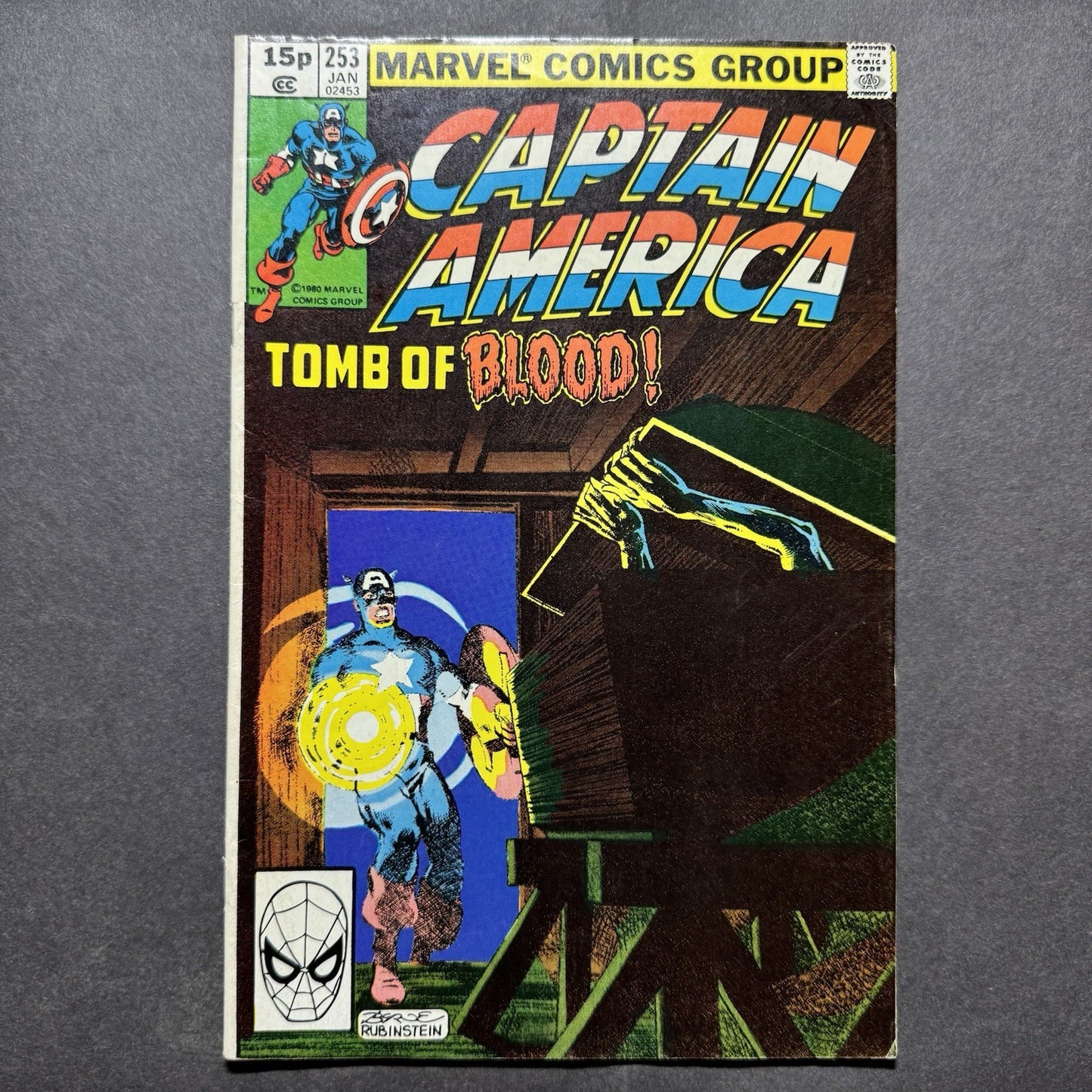 Captain America 253 - 1st app of Joseph Chapman - Bronze Age Marvel Comics 1981