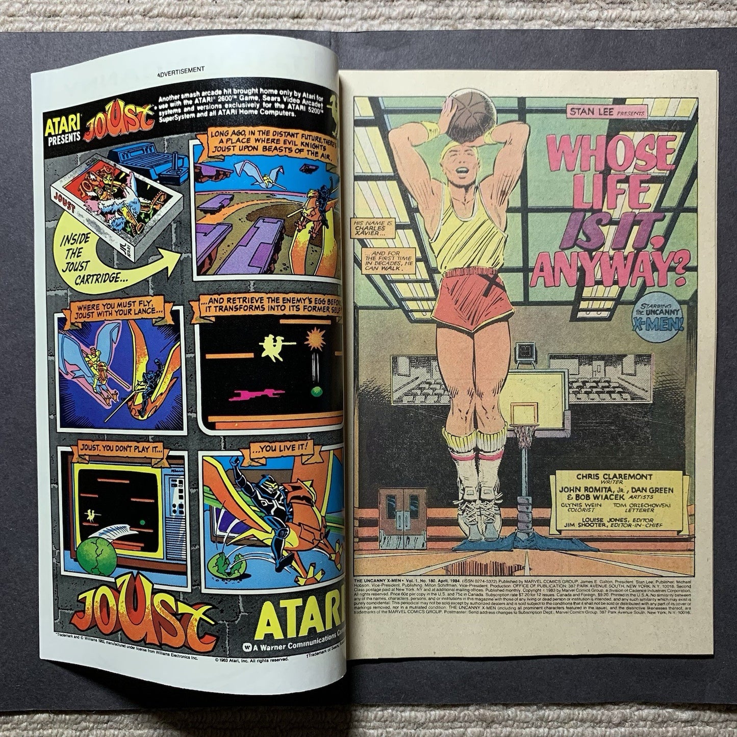 Uncanny x-men 180/ copper age marvel comics 1984