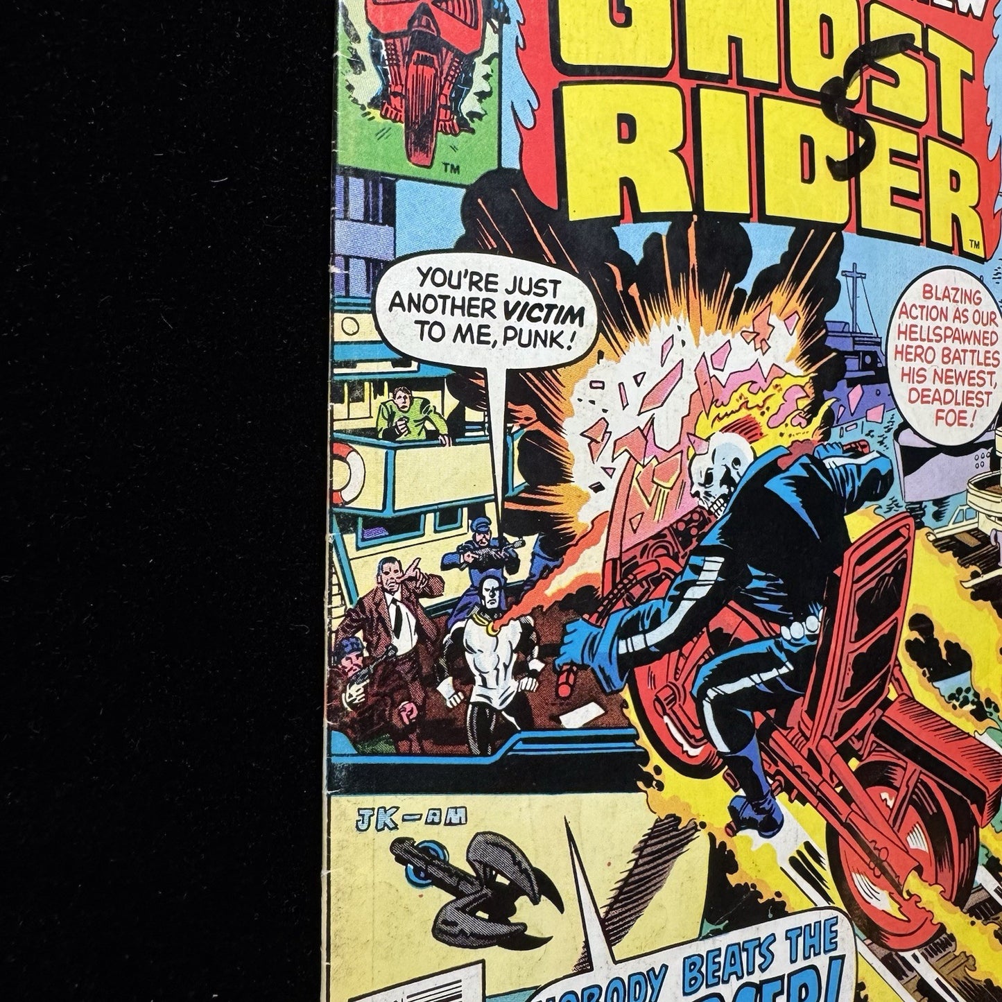 Ghost Rider 22 - 1st Appearance Of Enforcer - Bronze Age Marvel Comics 1977
