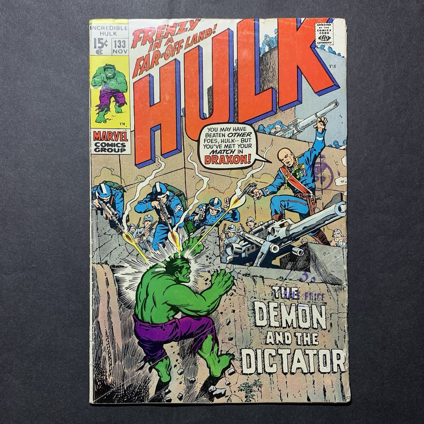 Incredible Hulk 133/ Bronze Age Marvel Comics 1970