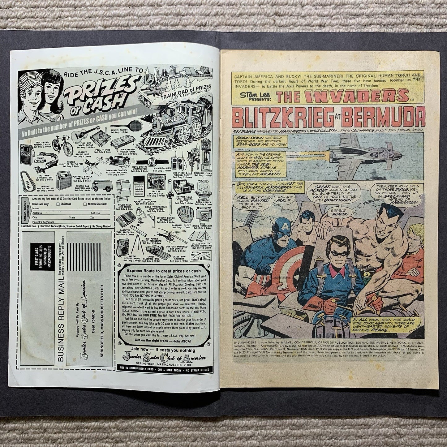 Invaders 3/ Bronze Age Marvel Comics 1975