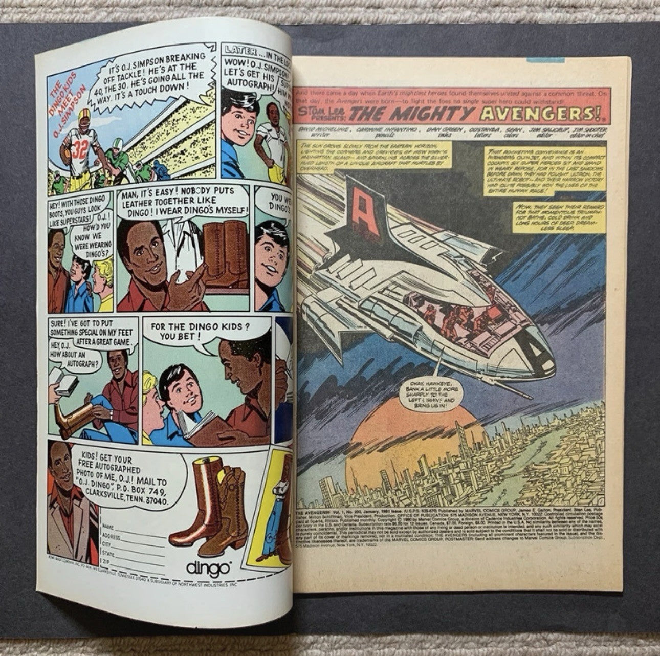 Avengers 203/ Bronze Age marvel comics 1981