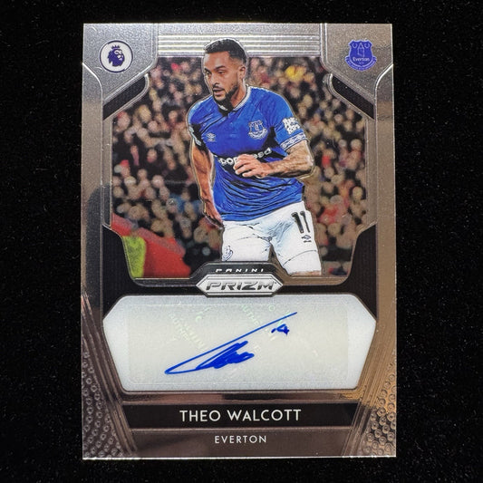 Theo Walcott Prizm Auto S-TWA 2019-20 PaniniEverton Autograph Card