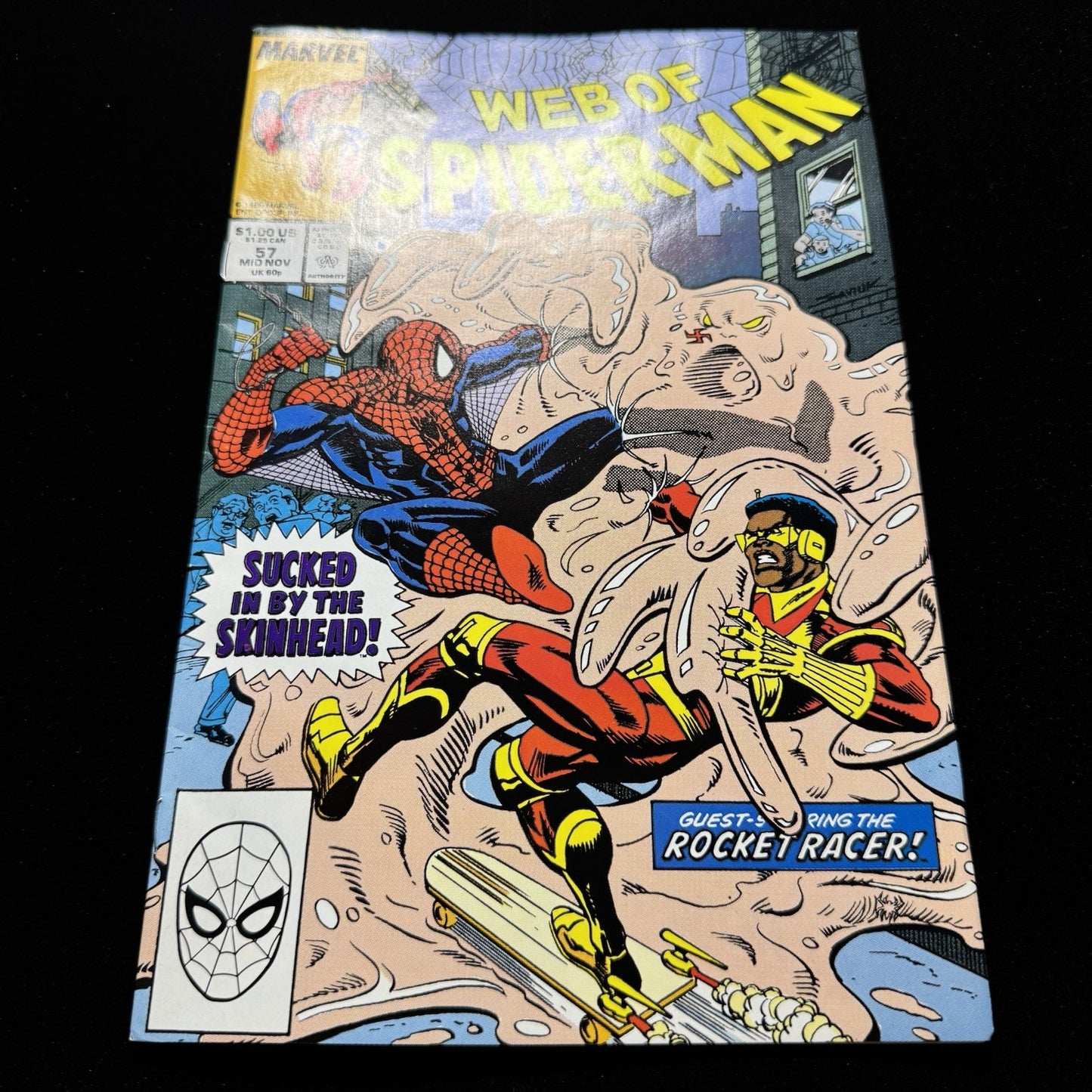 Web Of Spider-Man 57 - Copper Age Marvel Comics 1989