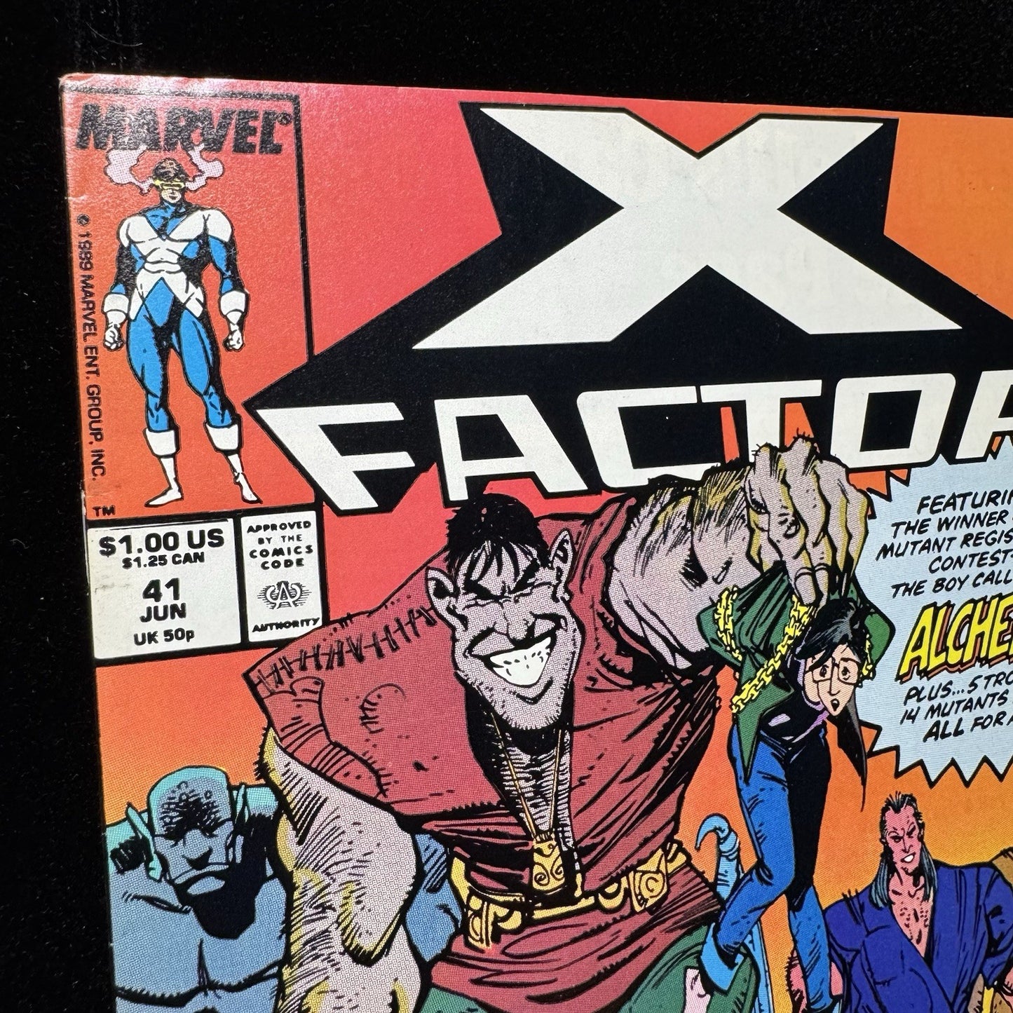 X-Factor 41 - 1st Appearance Of Alchemy - Copper Age Marvel Comics 1989