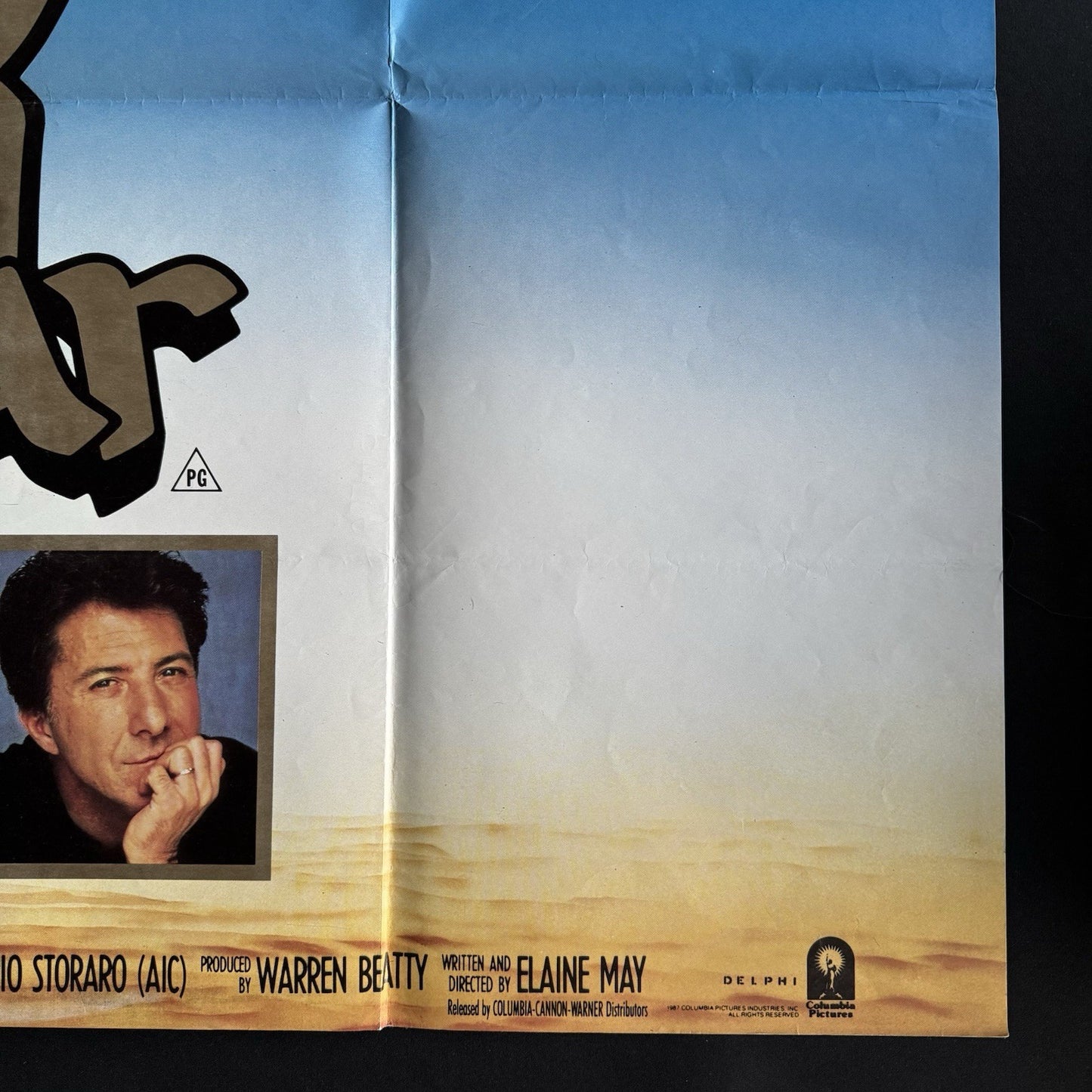 Ishtar 1987 Original UK Quad Cinema Poster Warren Beatty Dustin Hoffman