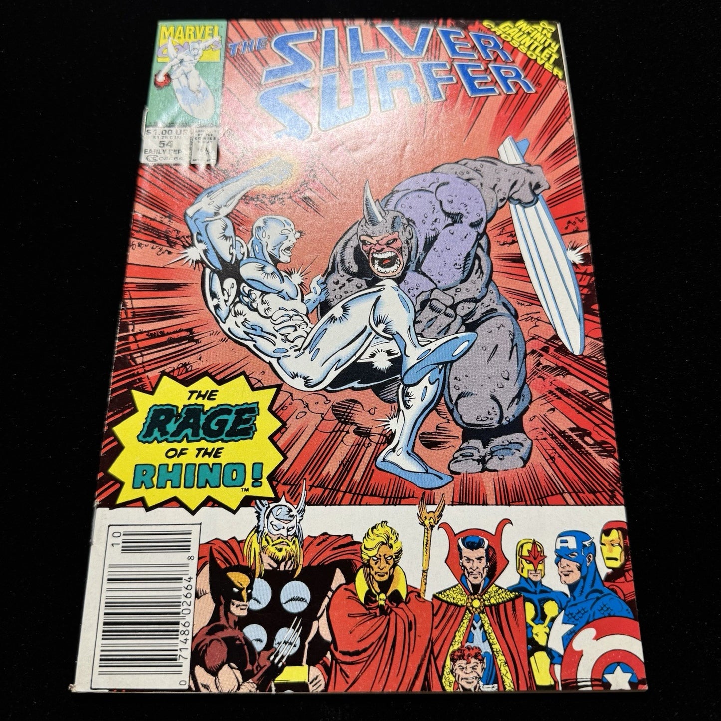 Silver Surfer 54 - Newsstand - Copper Age Marvel Comics 1991