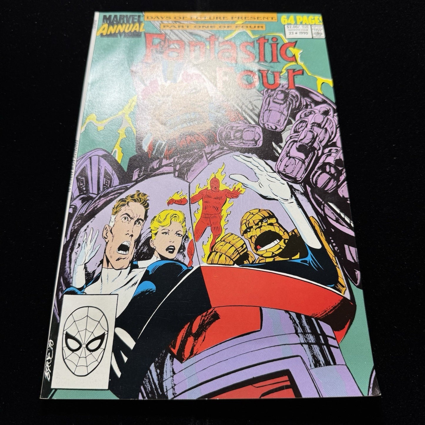 Fantastic Four Annual 23 - 1st App Of Ahab - Copper Age Marvel Comics 1990