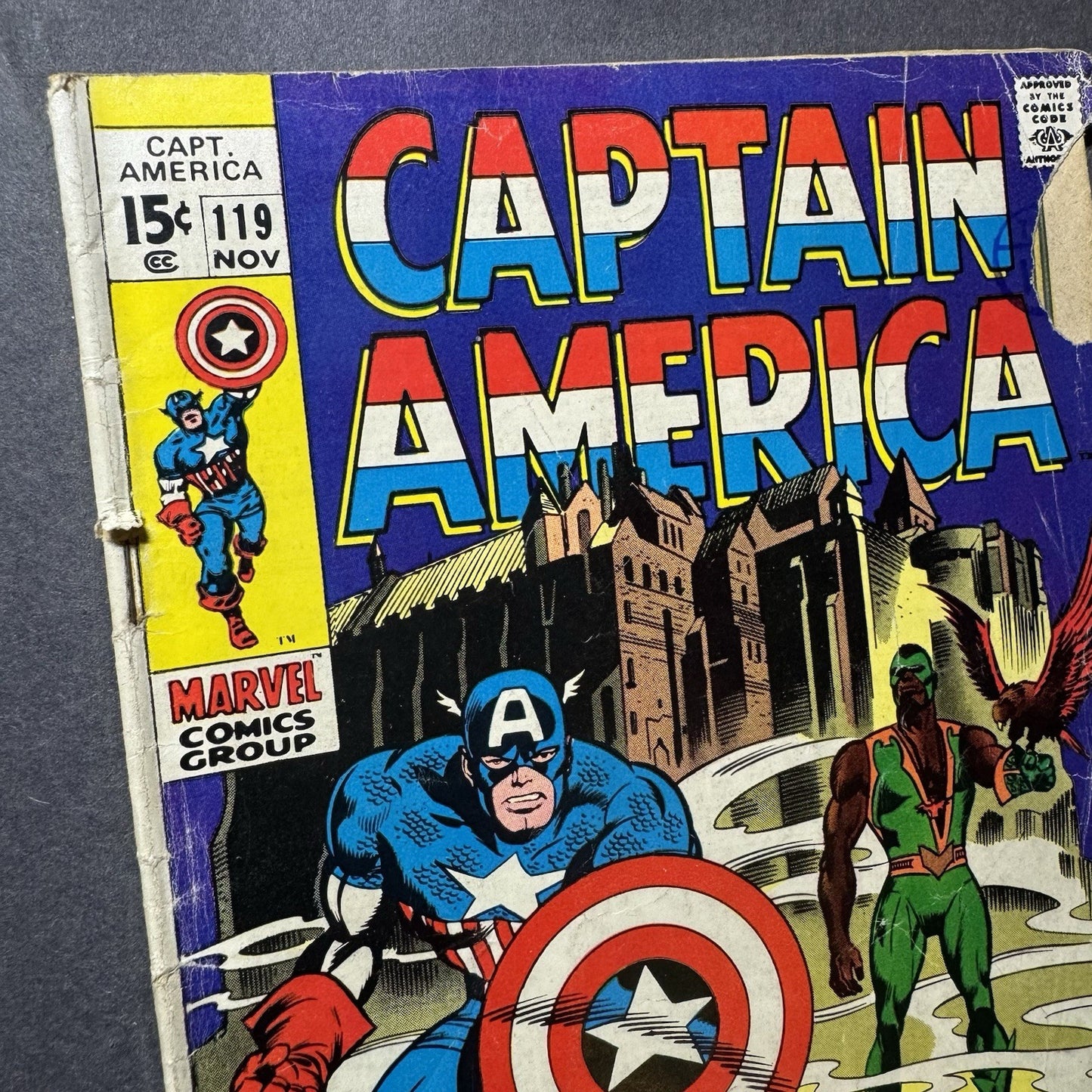 Captain America 119 - 3rd Appearance Of Falcon - Silver Age Marvel Comics 1969