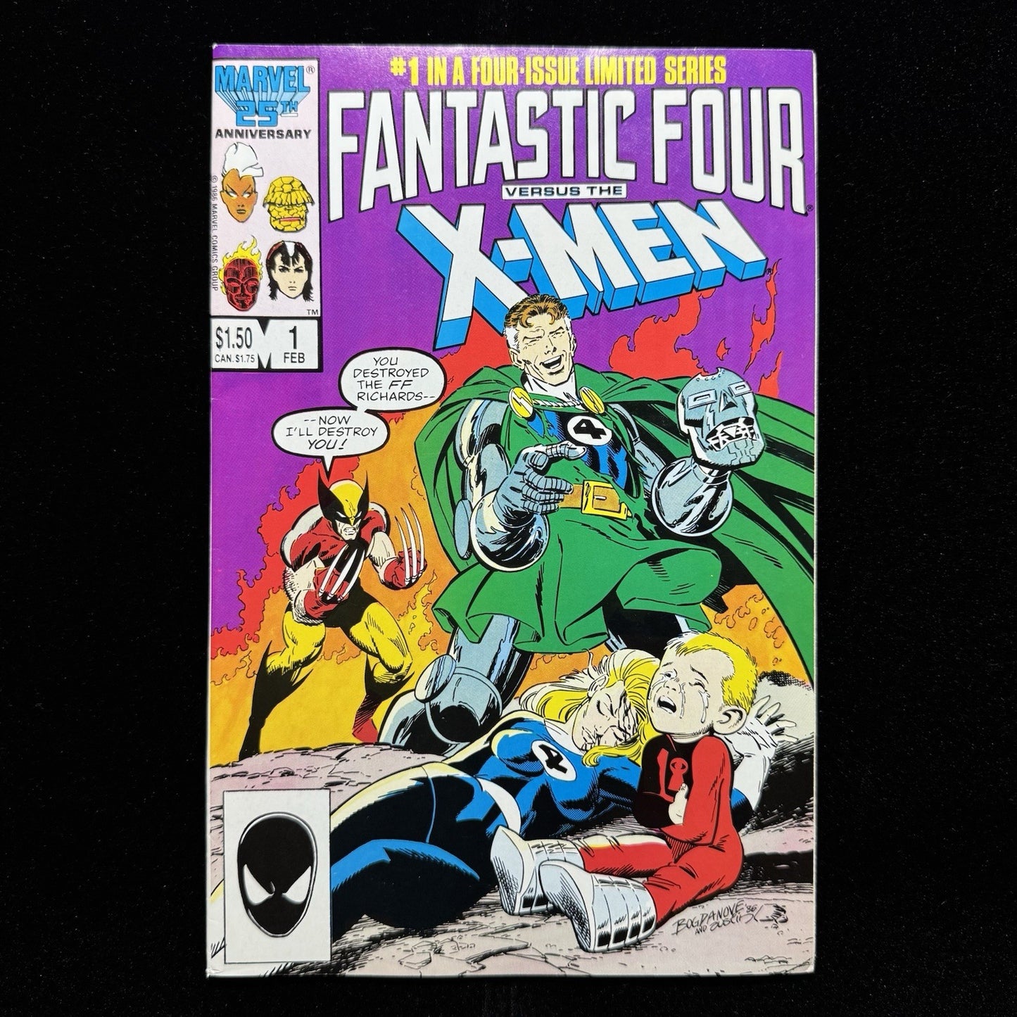 Fantastic Four Versus The X-Men 1 - Copper Age Marvel Comics 1987