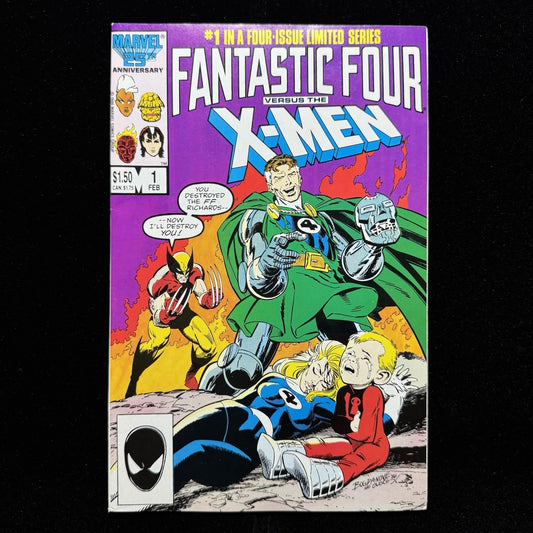 Fantastic Four Versus The X-Men 1 - Copper Age Marvel Comics 1987