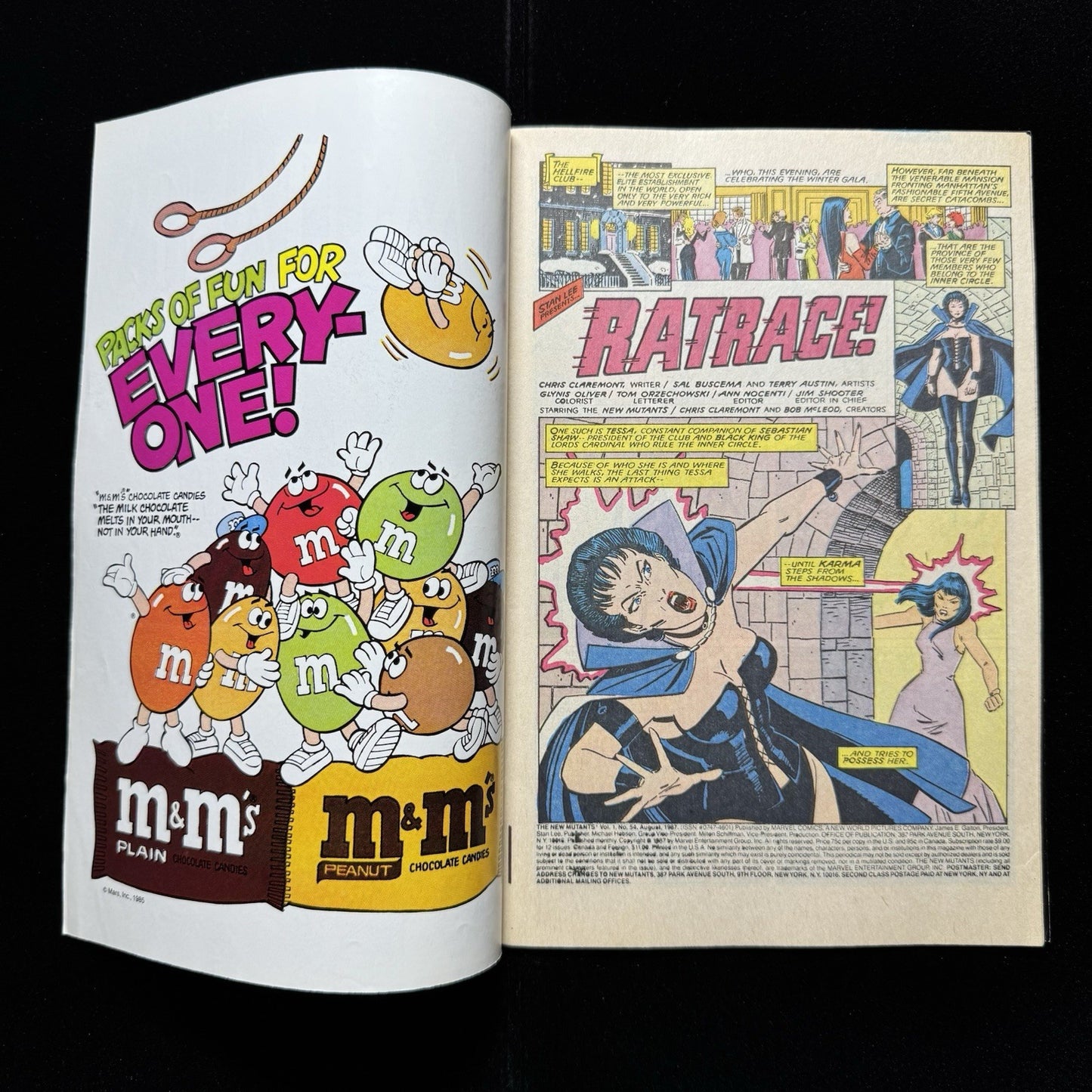 New Mutants 54 - Copper Age Marvel Comics 1987