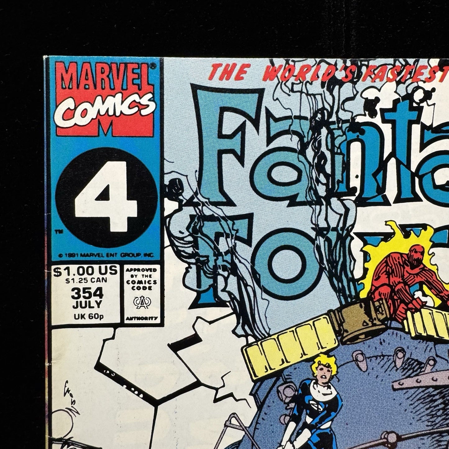 Fantastic Four 354 - 1st Appearance Of Casey - Copper Age Marvel Comics 1991