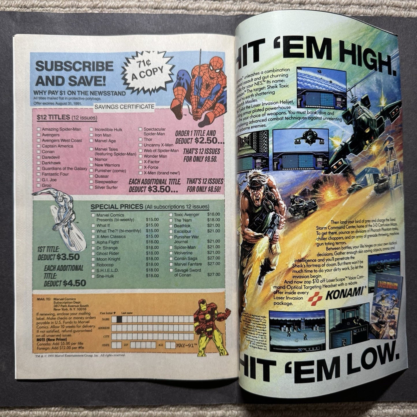 Iron Man 270 - Copper Age Marvel Comics 1991