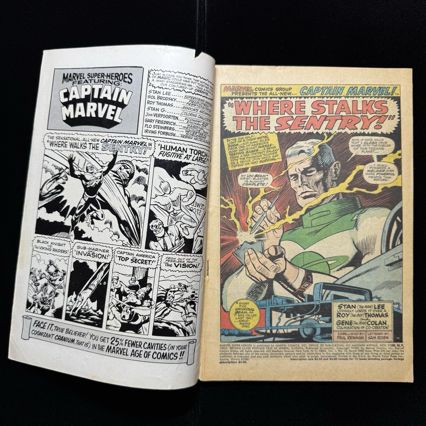 Marvel Super-Heroes 13 - 1st App Carol Danvers - Silver Age Marvel Comics 1968