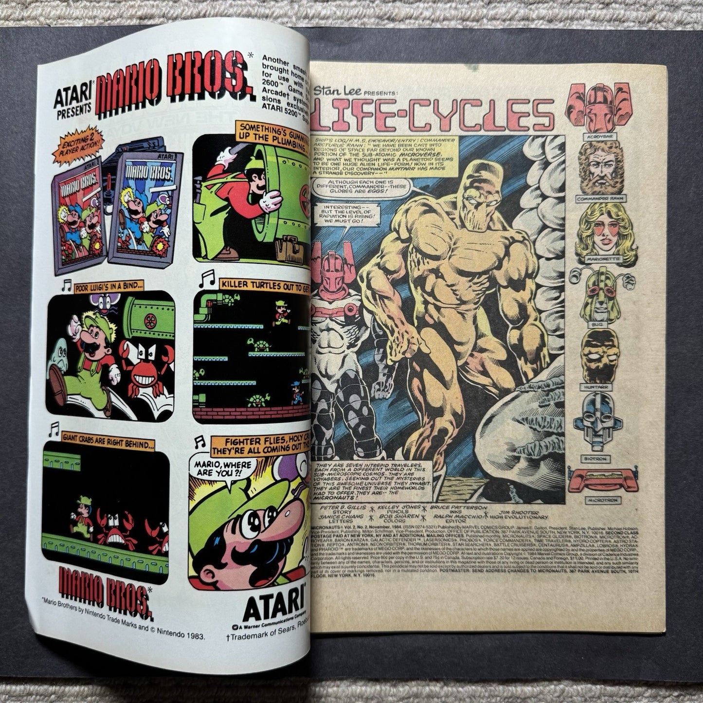 Micronauts The New Voyages 2 - Copper Age Marvel Comics 1984