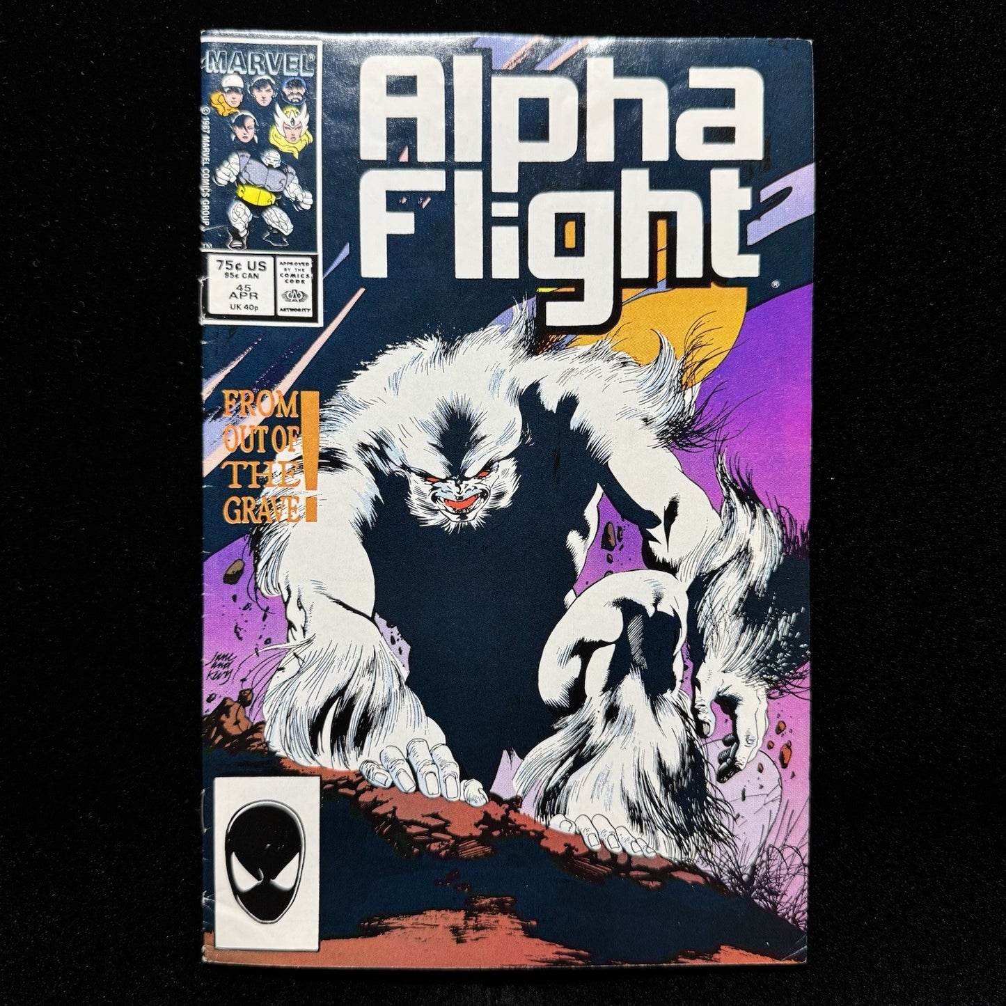 Alpha Flight 45 - Copper Age Marvel Comics 1987