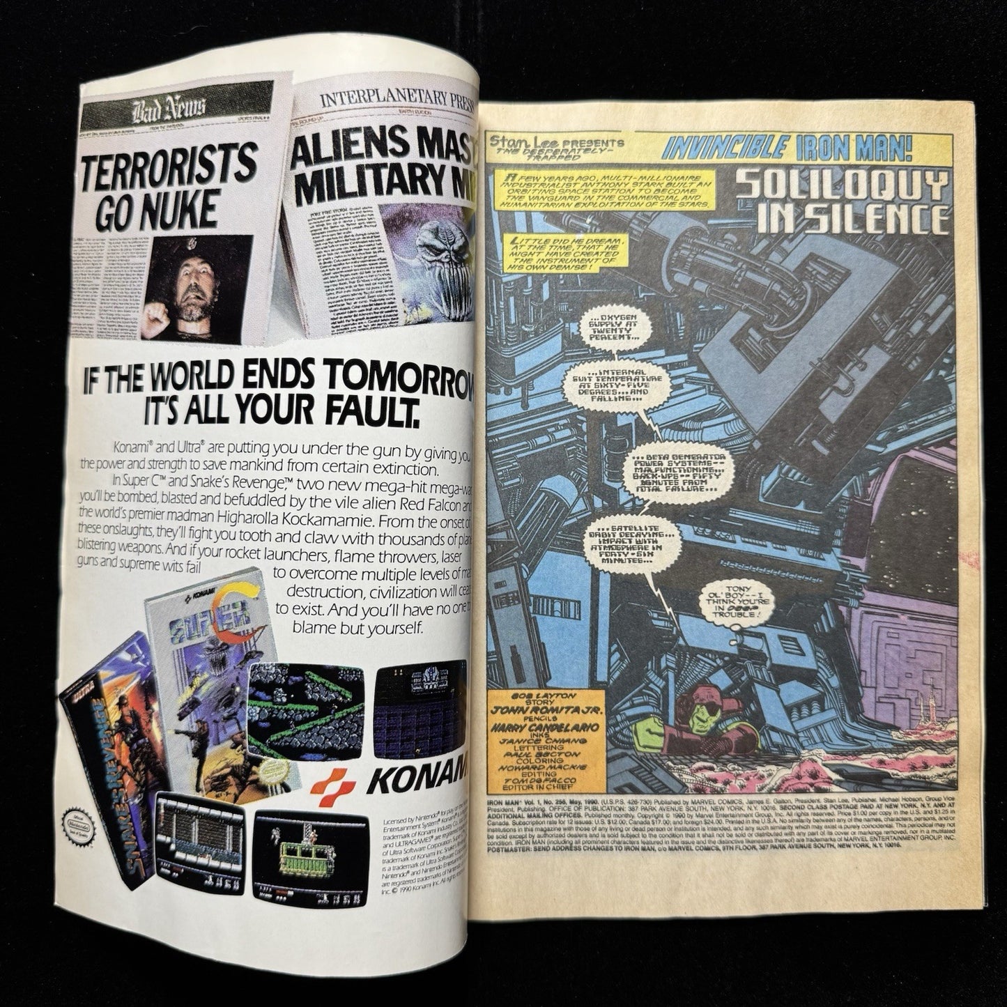 Iron Man 256 - Copper Age Marvel Comics 1990