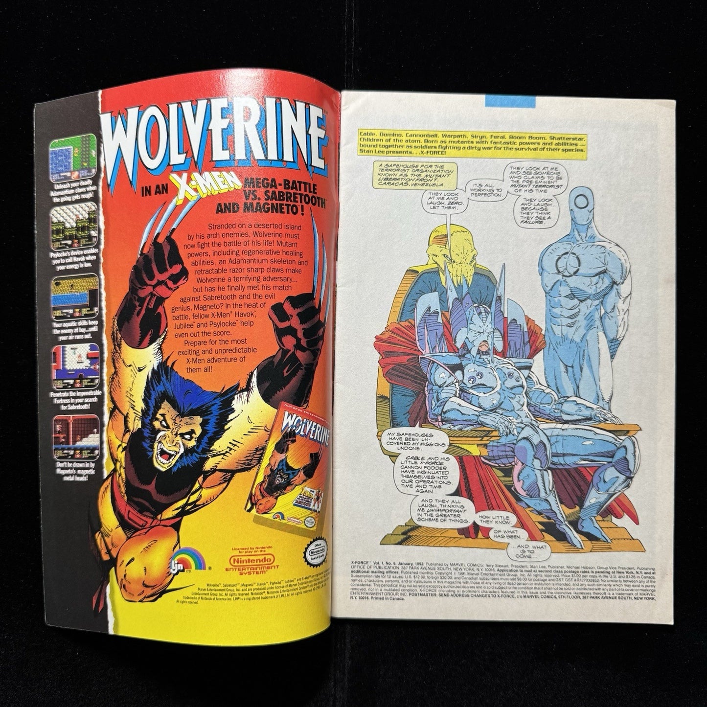 X-Force 6 - 1st Appearance Of Thornn - Modern Age Marvel Comics 1992