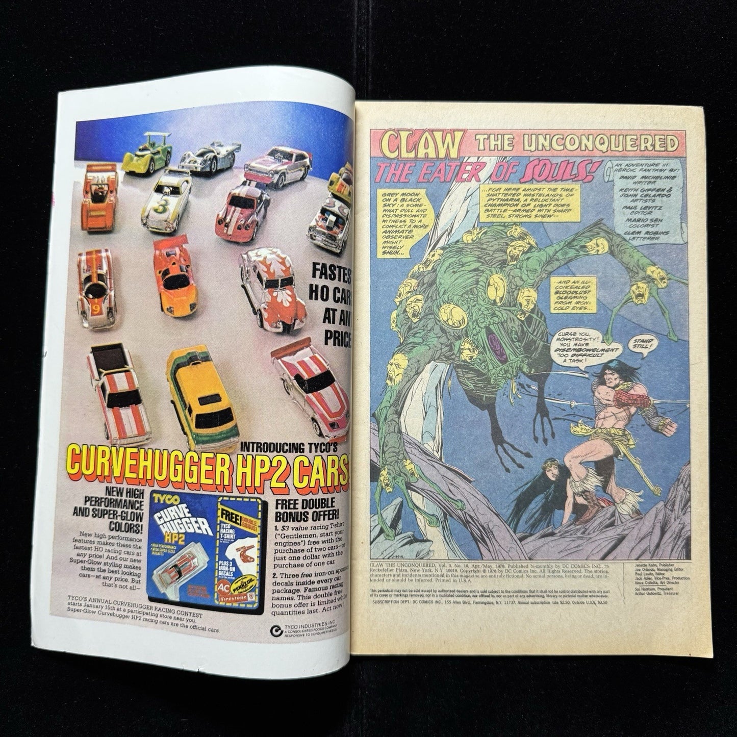 Claw The Unconquered 10 - Bronze Age Dc Comics 1978