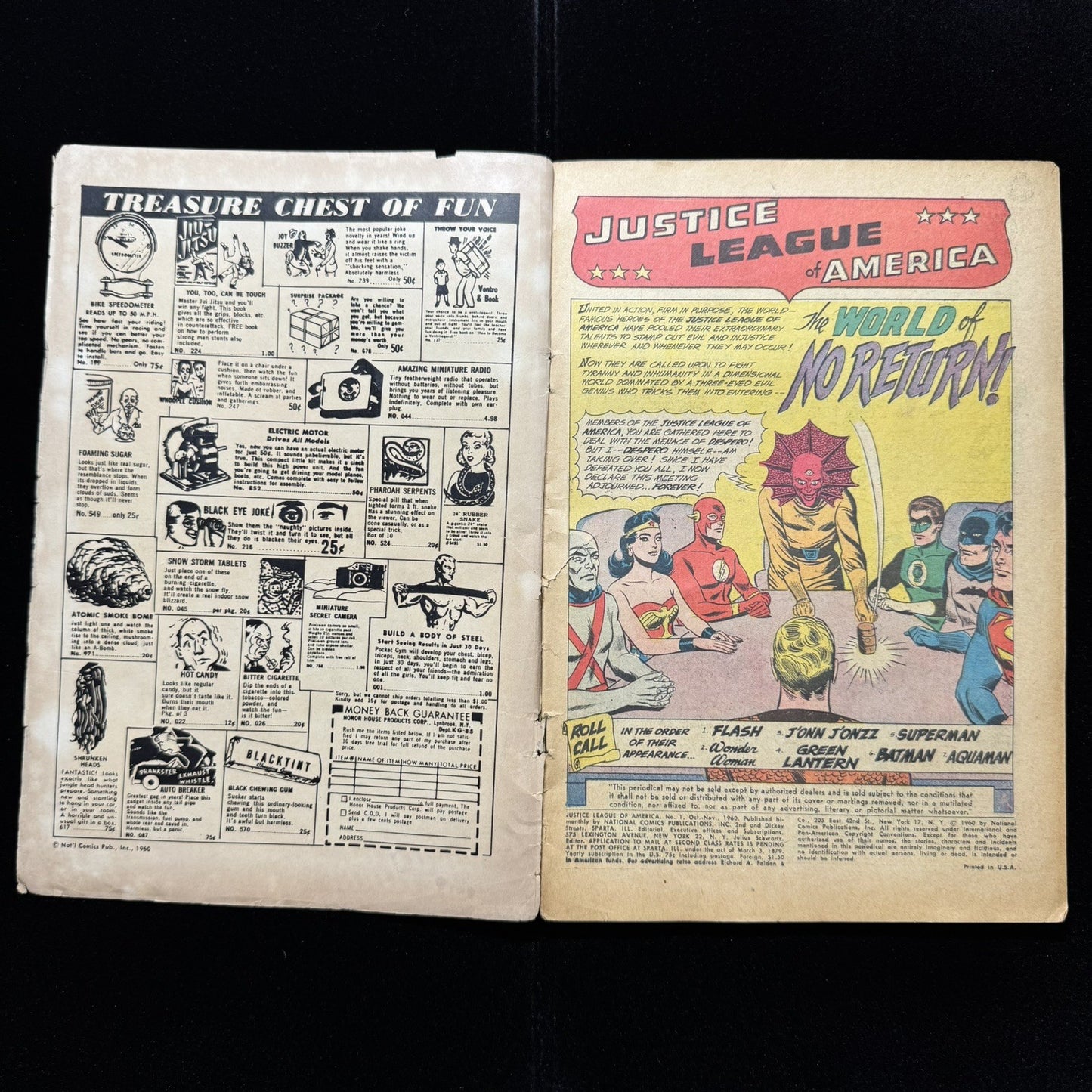Justice League Of America 1 - 1st Solo Justice League Title - Silver Age Dc 1960