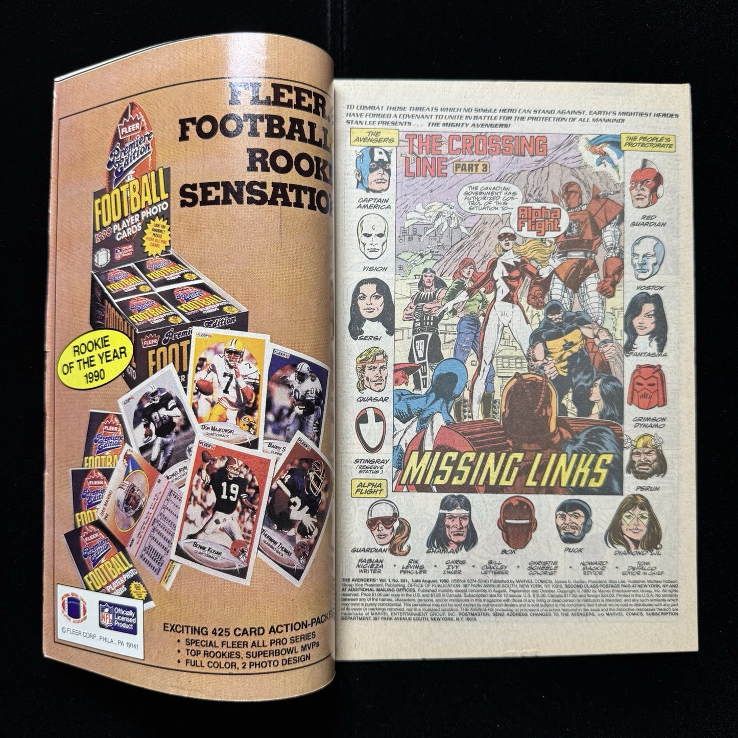 Avengers 321 - Copper Age Marvel Comics 1990
