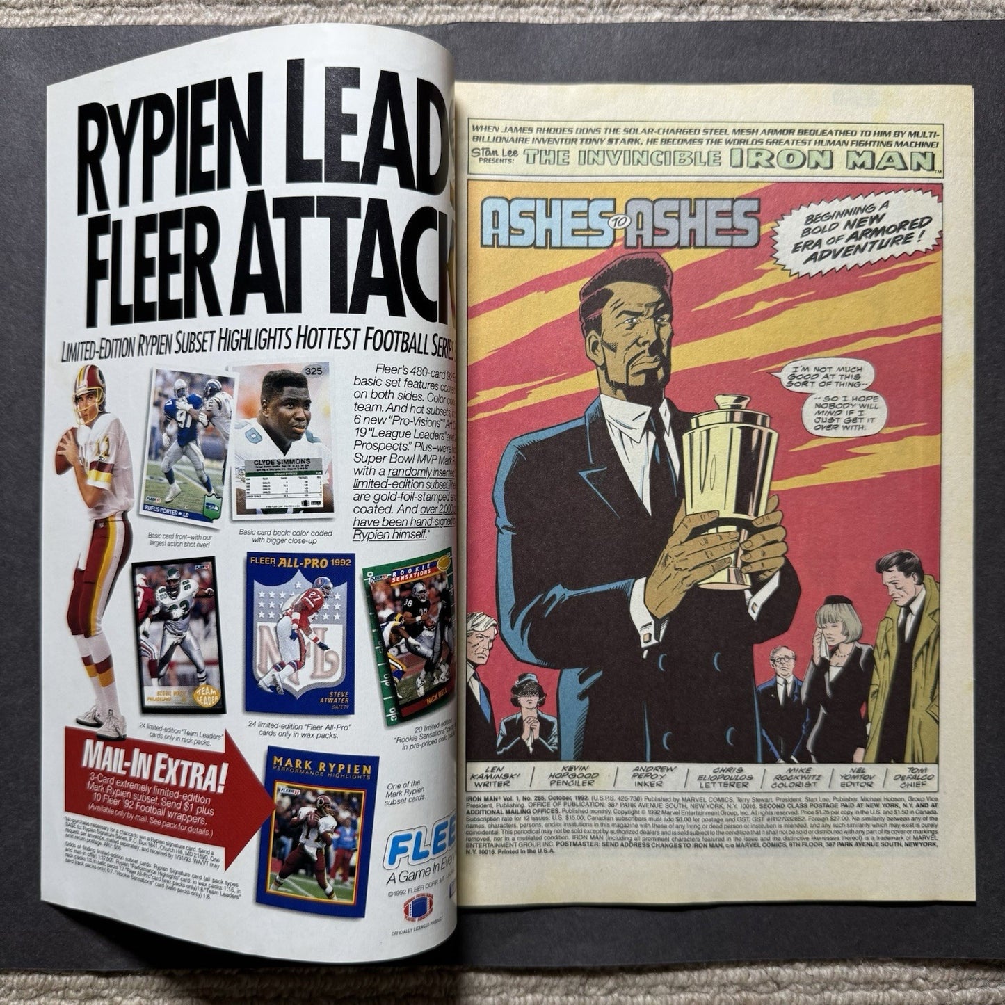 Iron Man 285 - Modern Age Marvel Comics 1992