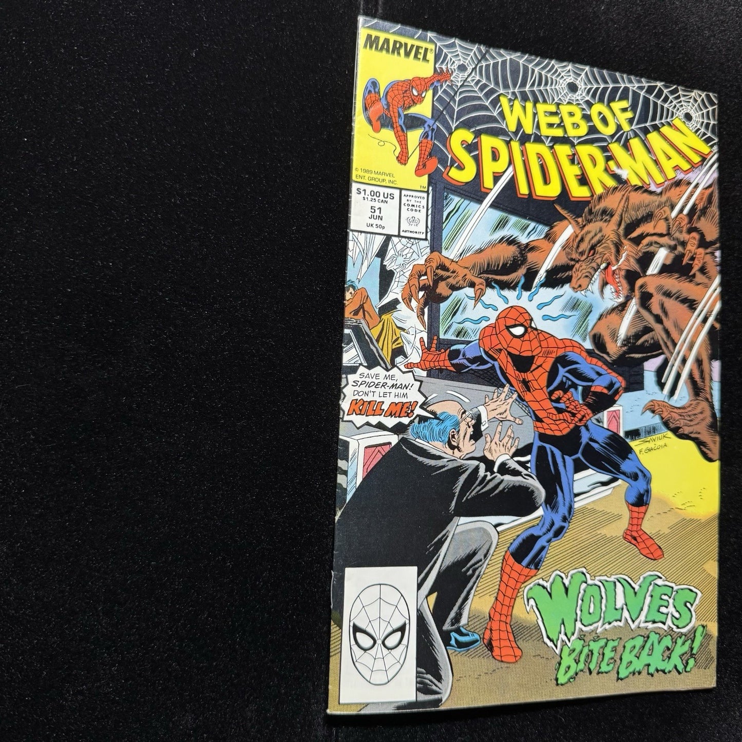 Web Of Spider-Man 51 - Copper Age Marvel Comics 1989