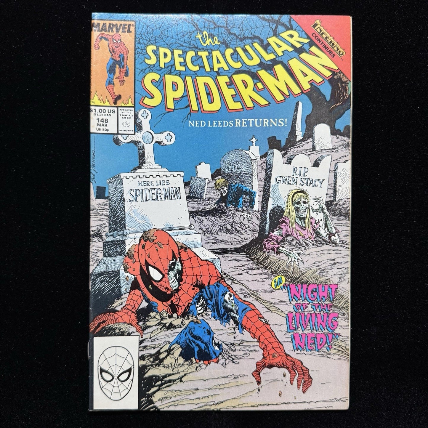 Spectacular Spider-Man 148 - Copper Age Marvel Comics 1989