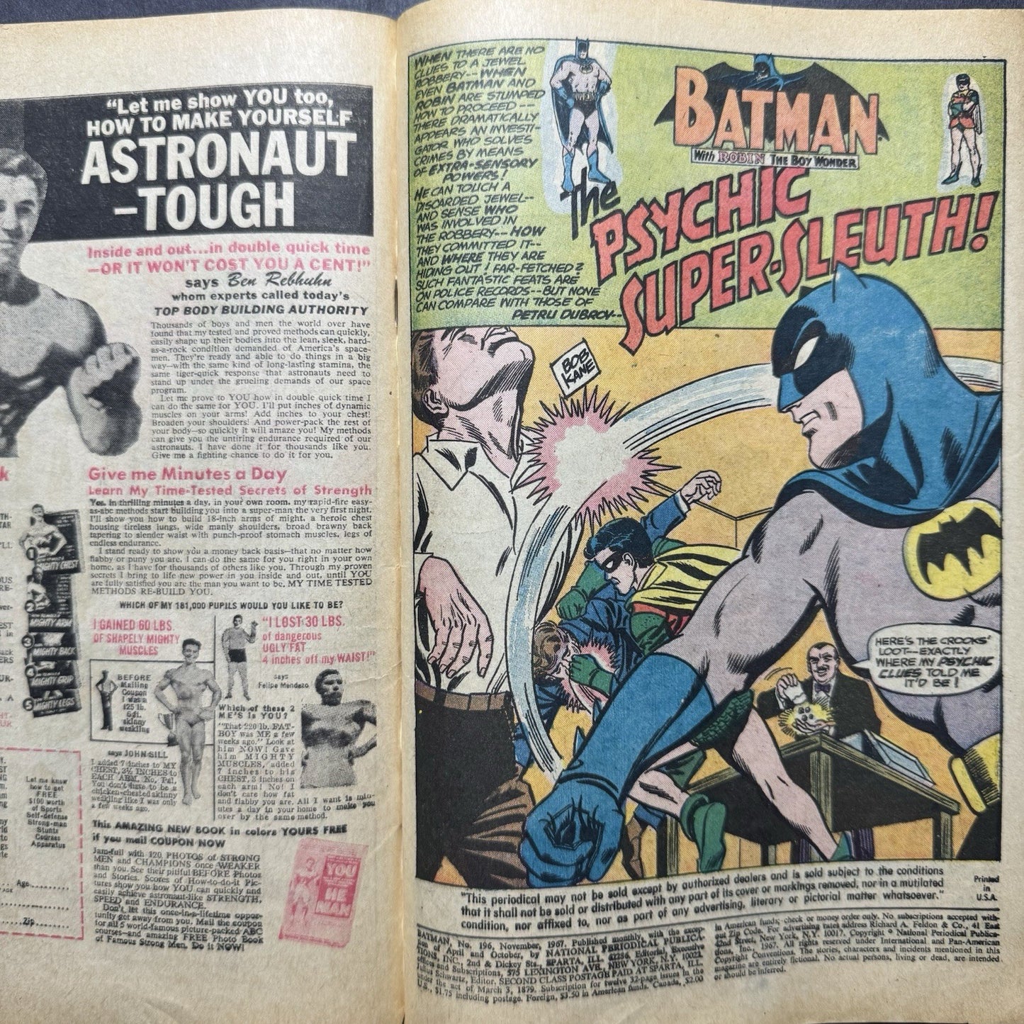 Batman Double Double Comics 1 - Thorpe & Porter - Including Batman 189 - 1970/71