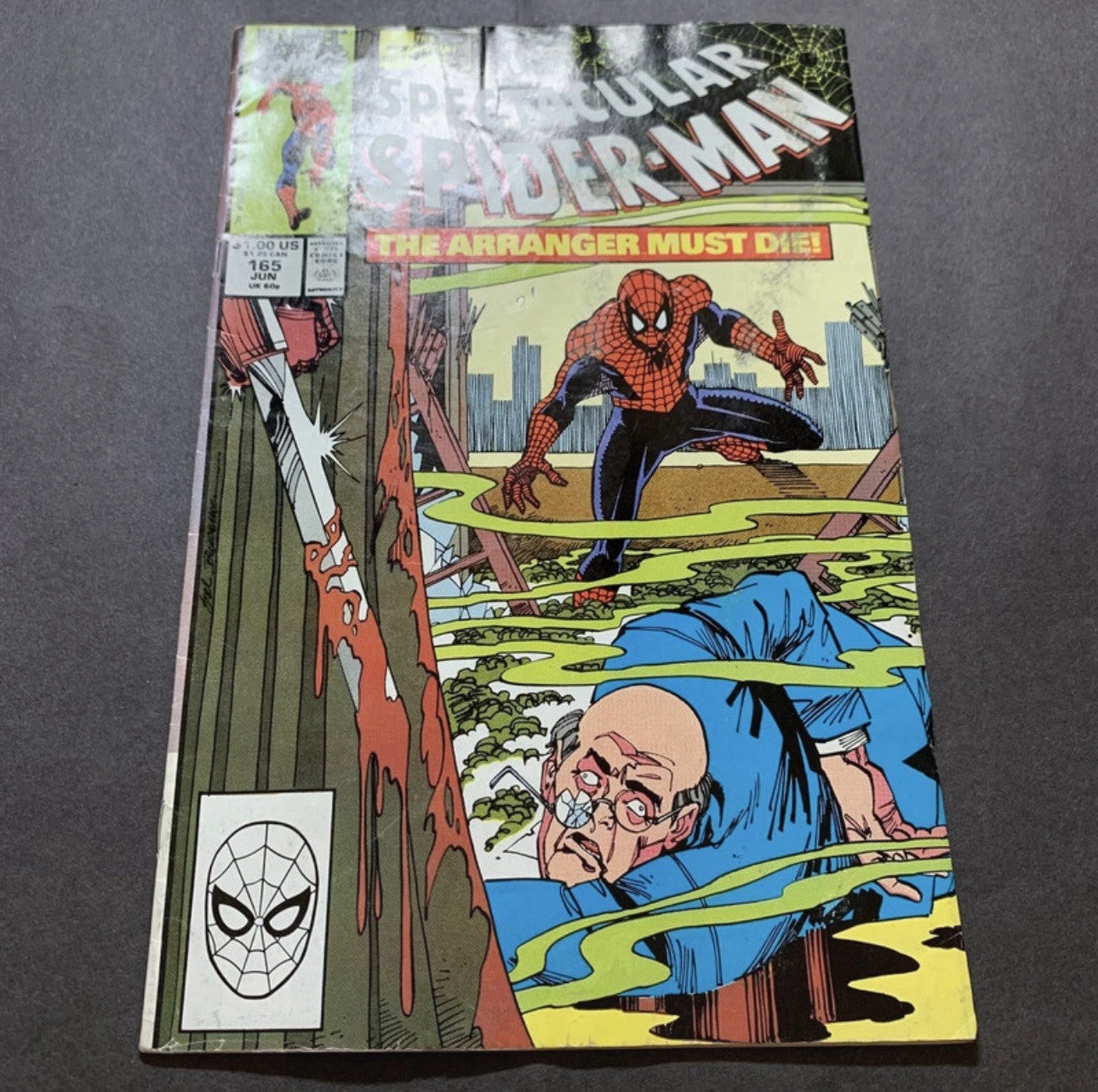 Spectacular Spider-Man 165 - Copper Age Marvel Comics 1990