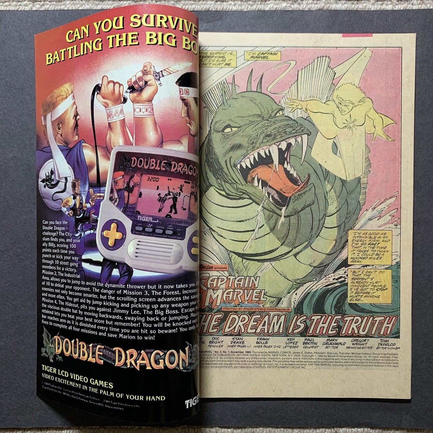 Giant Size Captain Marvel 1 - Copper Age Marvel Comics 1989