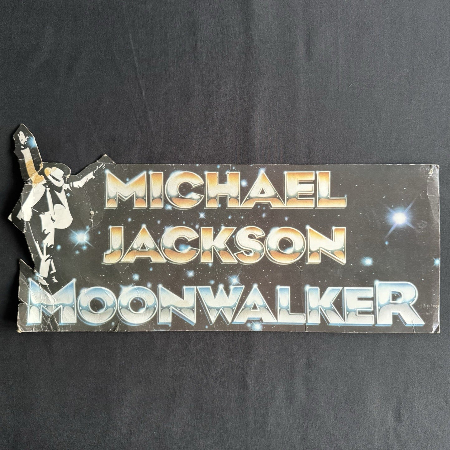 Michael Jackson Moonwalker 1988 Original VHS Promotinal Display Cardboard Poster