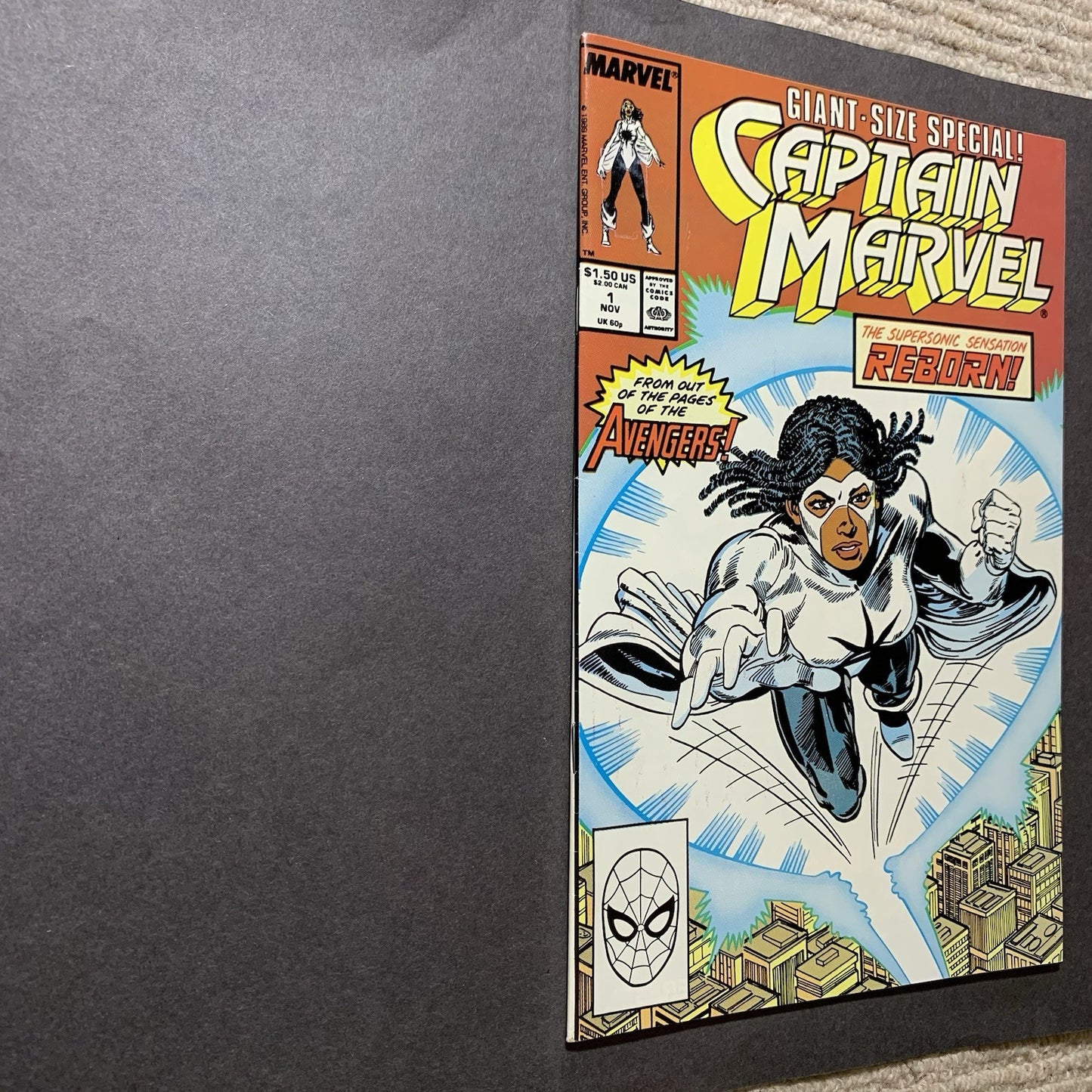 Giant Size Captain Marvel 1 - Copper Age Marvel Comics 1989