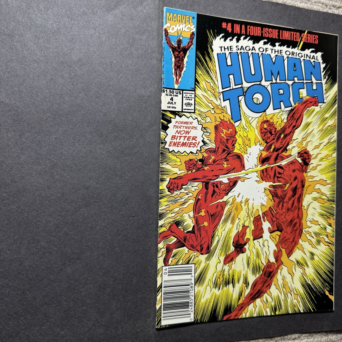 Human Torch 1-4 Full Set/ Copper Age Marvel Comics 1990