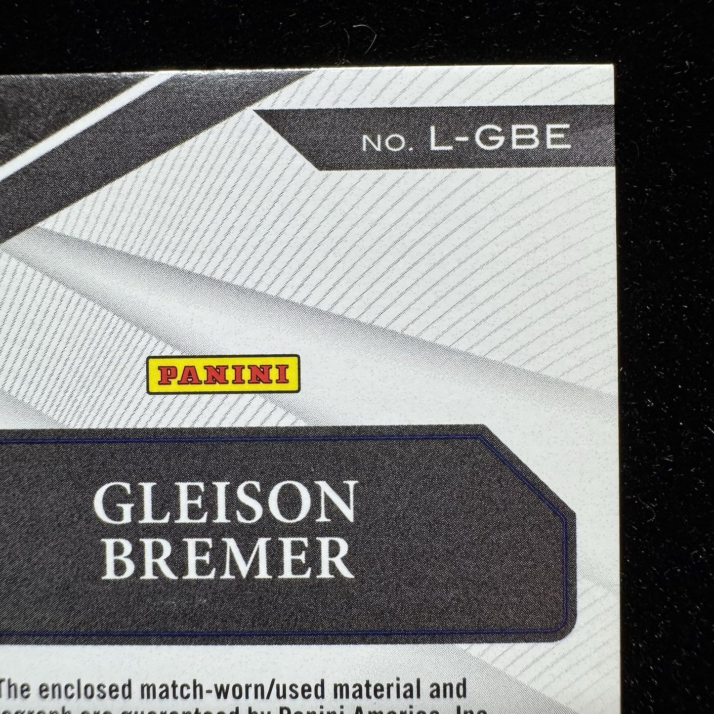 Gleison Bremer Match Worn Patch Auto Panini Chronicles Juventus Numbered  /139