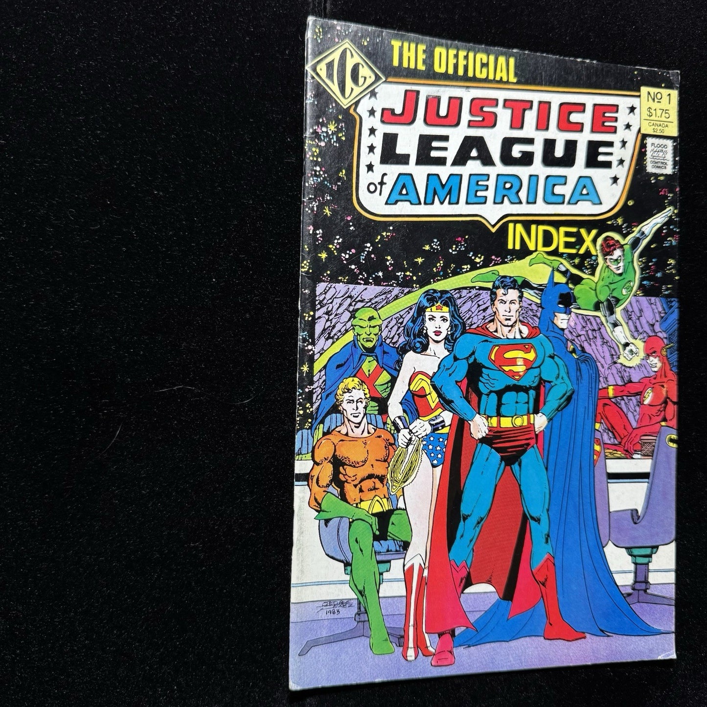 The Official Justice League Of America Index 1 - Copper Age Dc Comics 1986