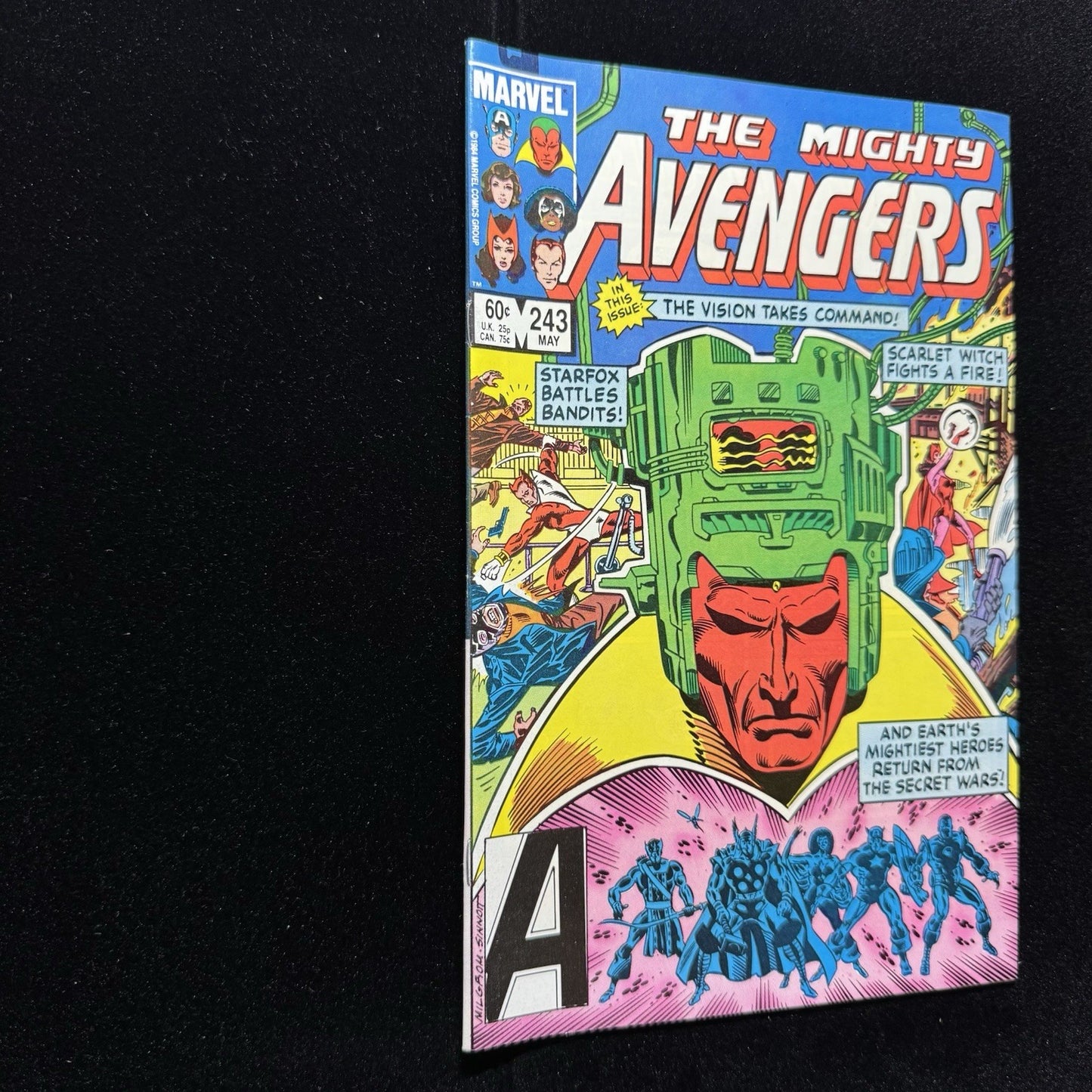 Avengers 243 - 1st Mention West Coast Avengers - Copper Age Marvel Comics 1984
