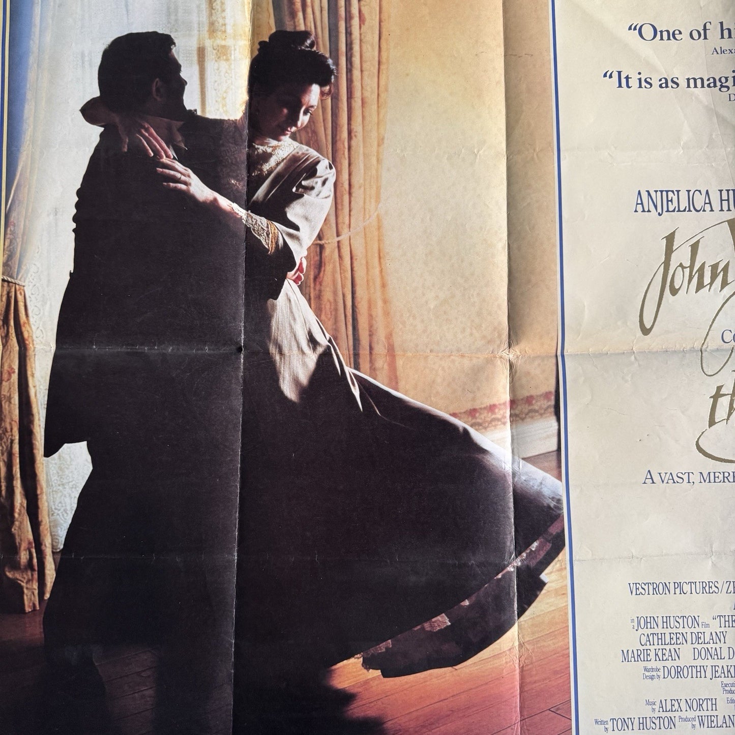 The Dead 1987 Original UK Quad Cinema Poster - Gold Foil Title - Scarce