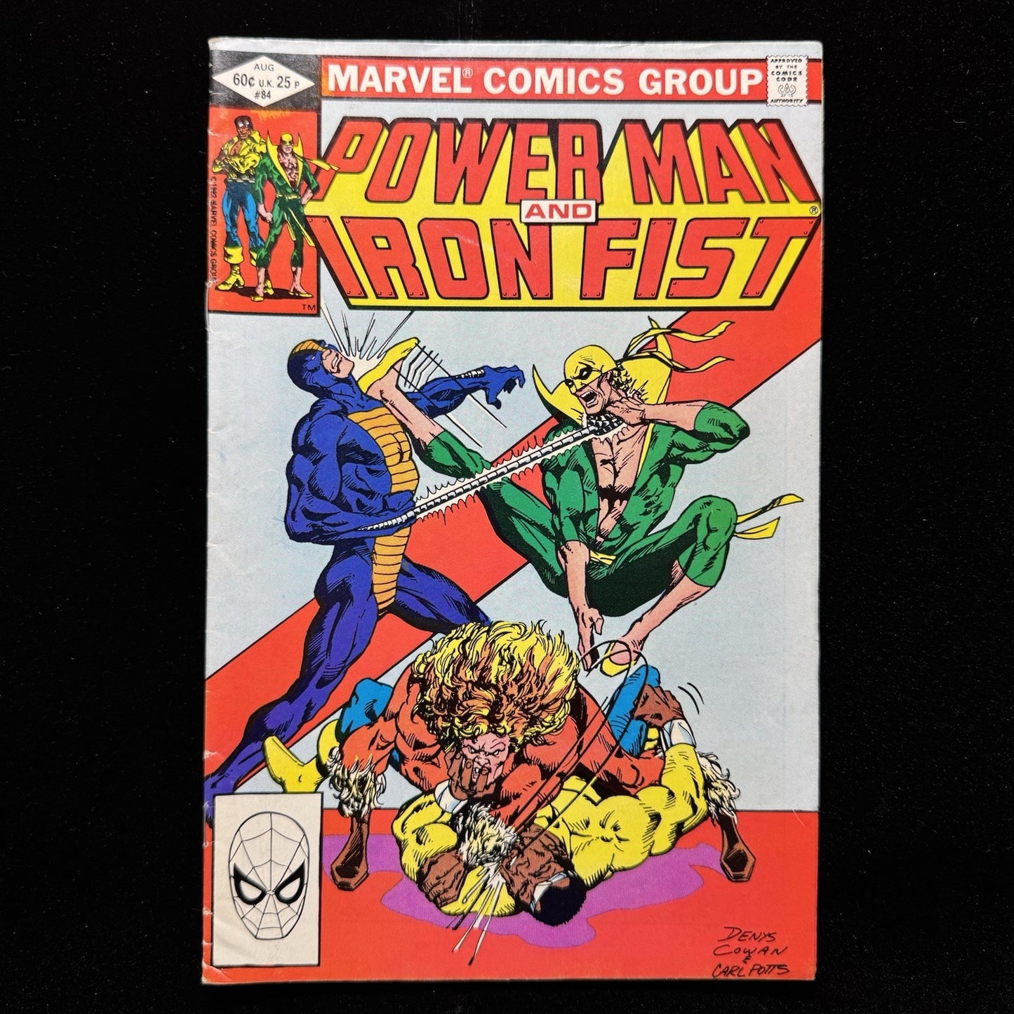 Power Man And Iron Fist 84 - 2nd Cover App Sabretooth - Bronze Age Marvel 1982