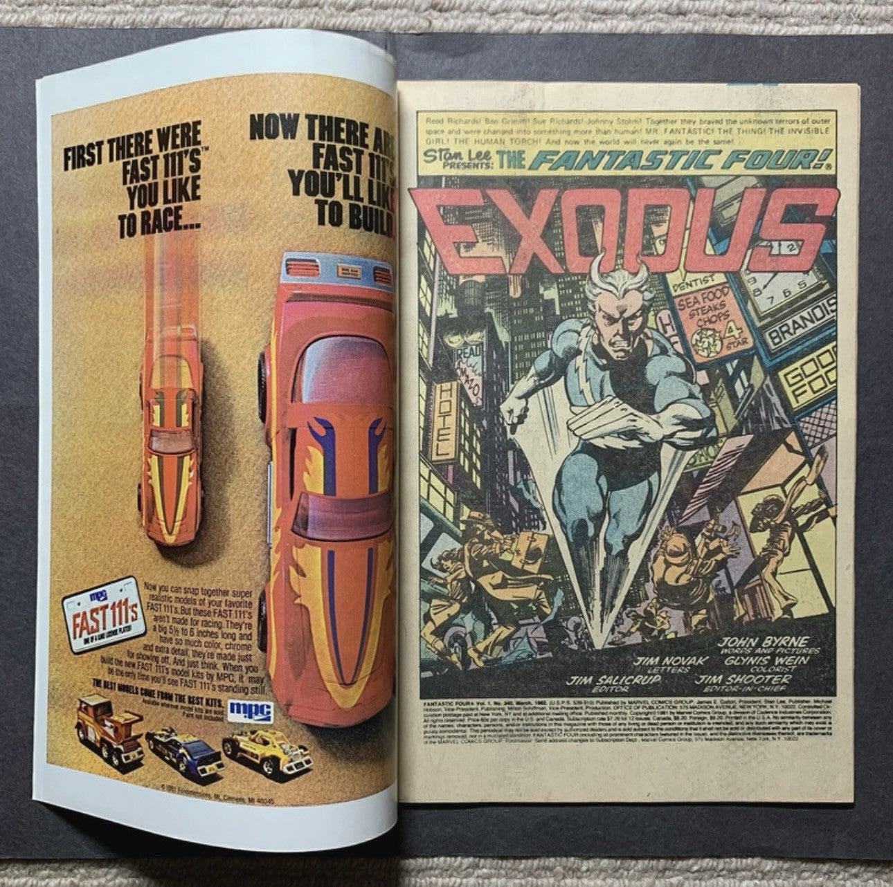Fantastic Four 240/ Bronze Age marvel comics 1982