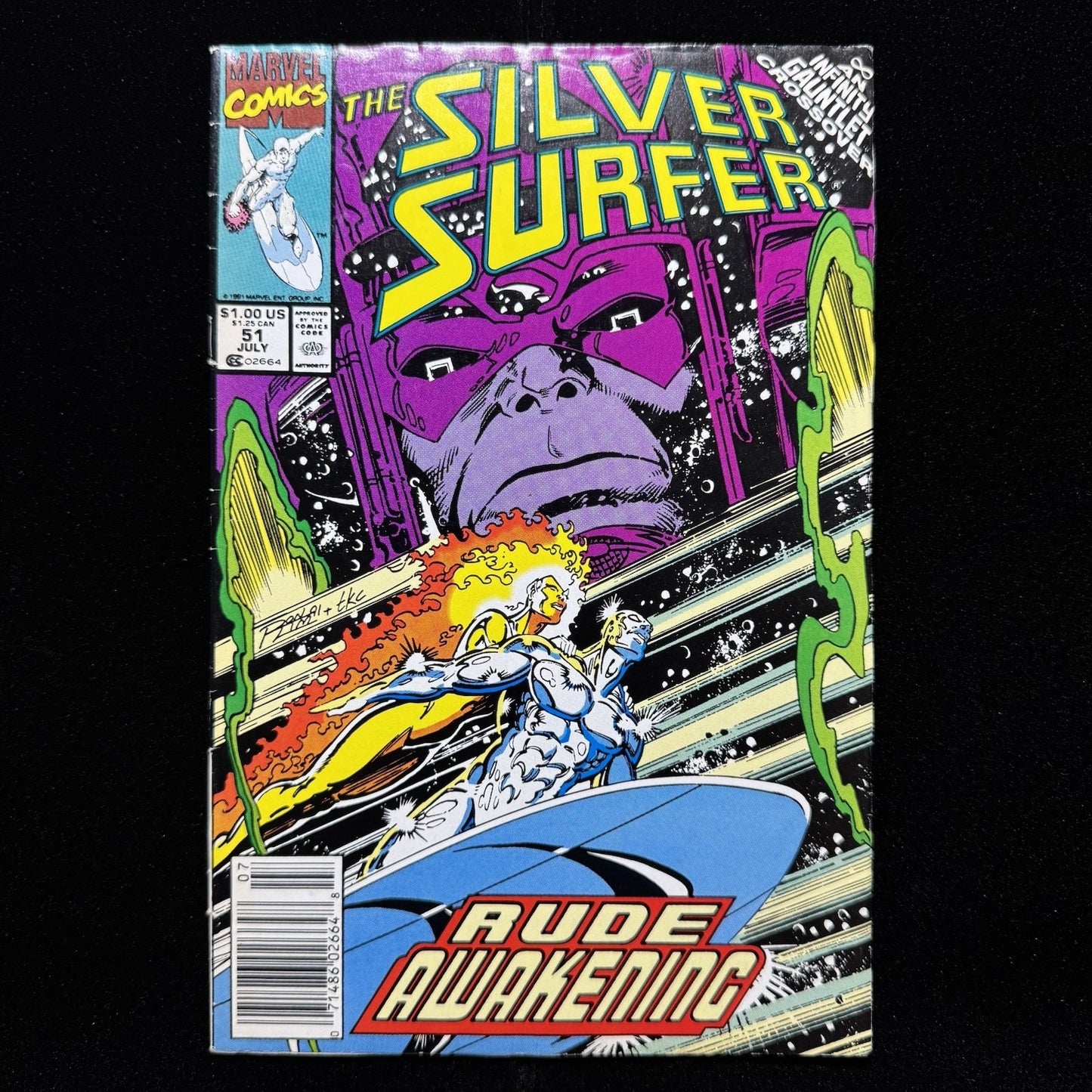Silver Surfer 51 - Newsstand - Copper Age Marvel Comics 1991