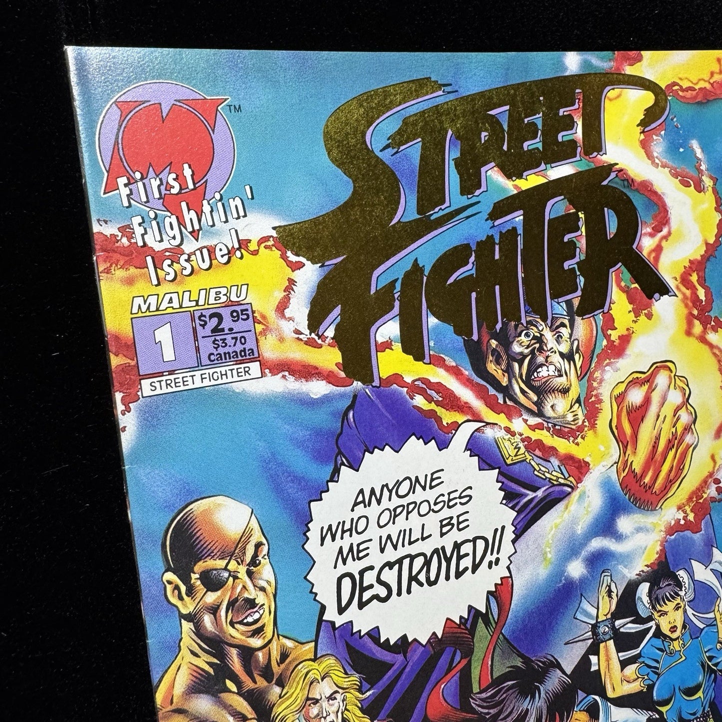 Street Fighter 1 - Ltd Gold Edition - Modern Age Malibu Comics 1993