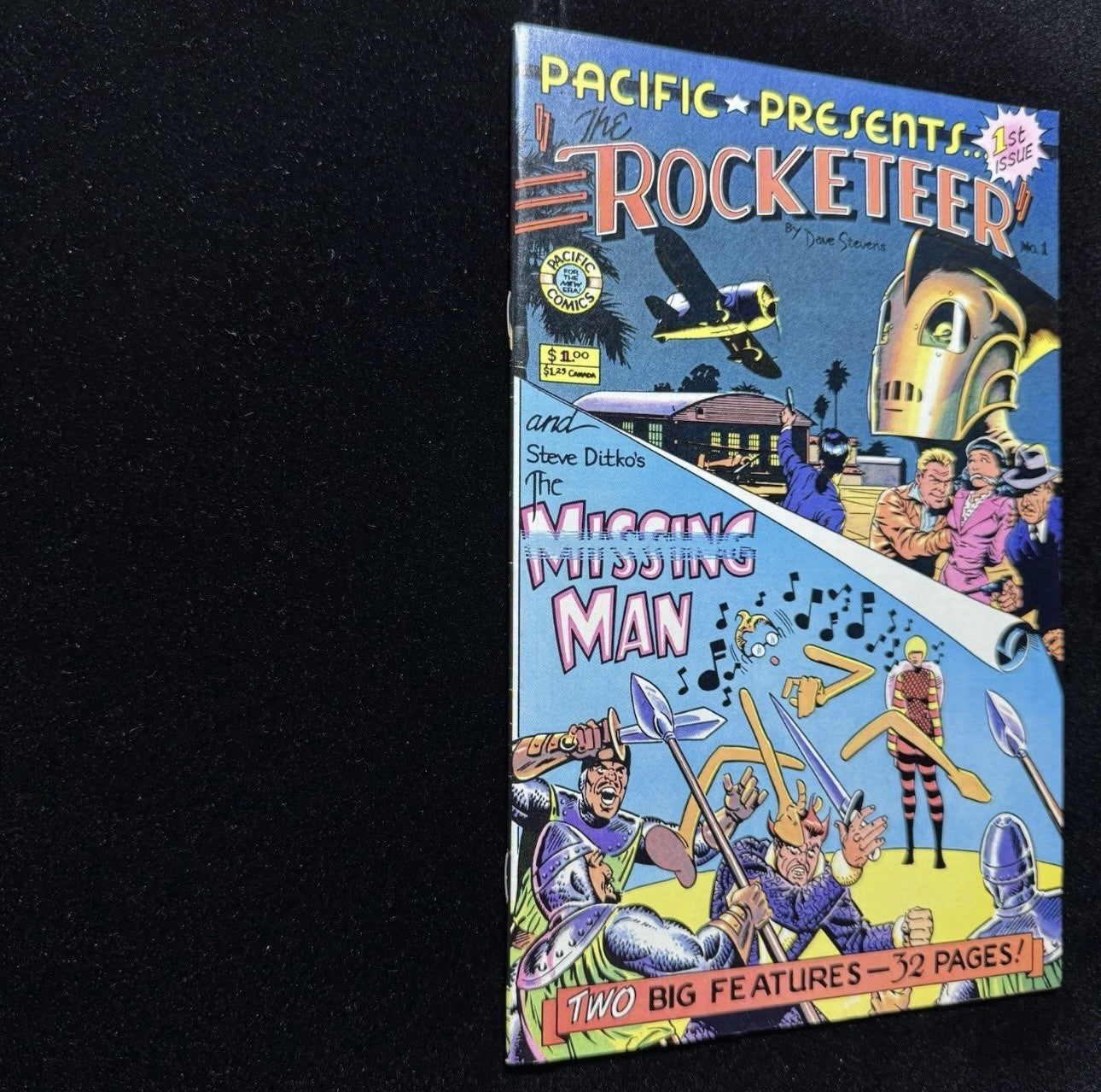 Pacific Presents 1 - First Headlining Rocketeer - Bronze Age Pacific Comics 1982