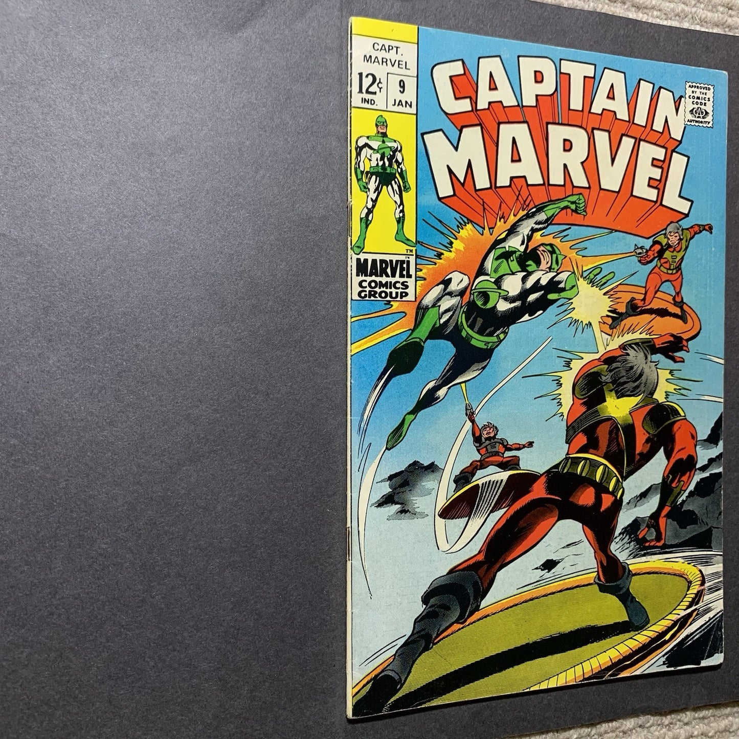 Captain Marvel 9/ Silver Age Marvel Comics 1969