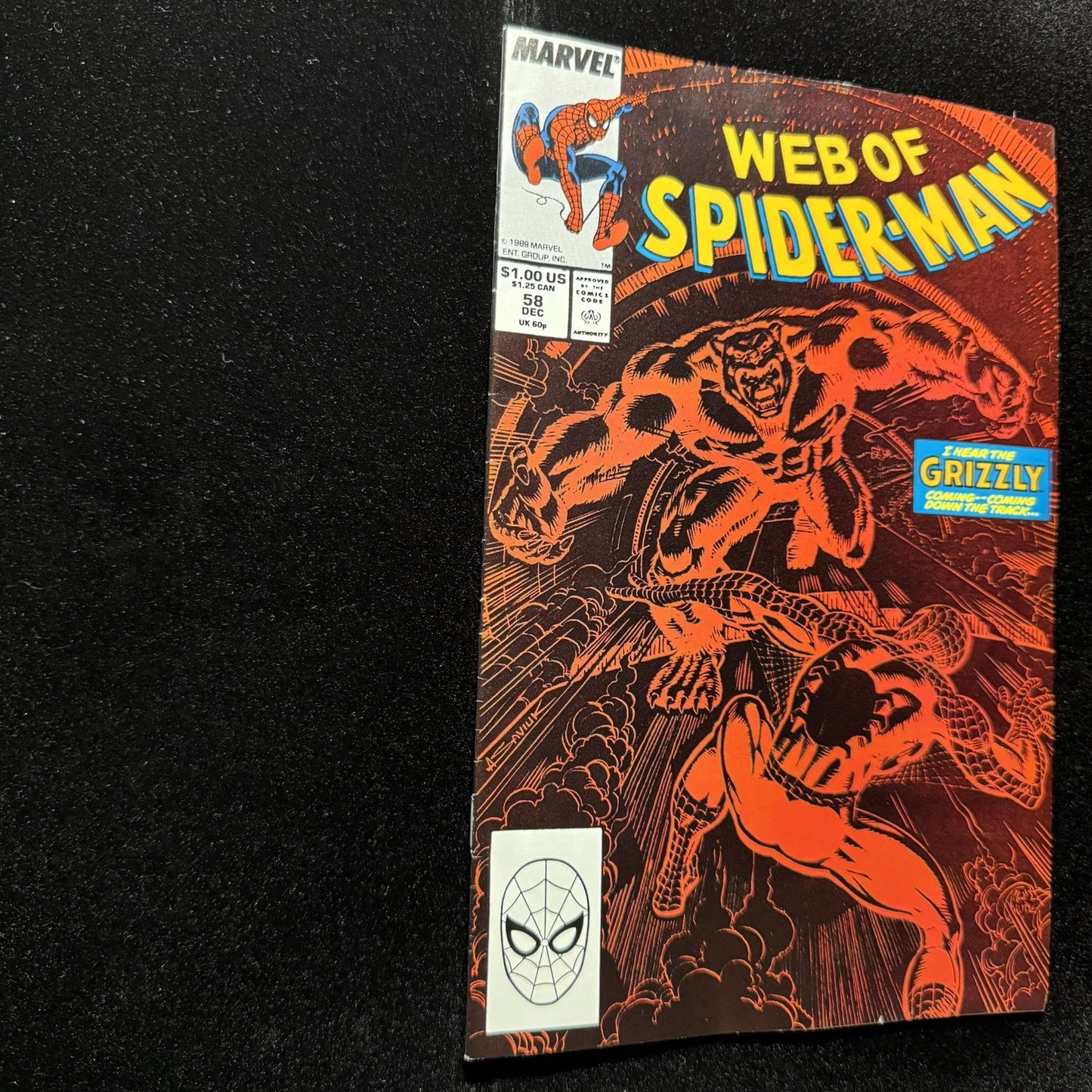 Web Of Spider-Man 58 - Copper Age Marvel Comics 1990