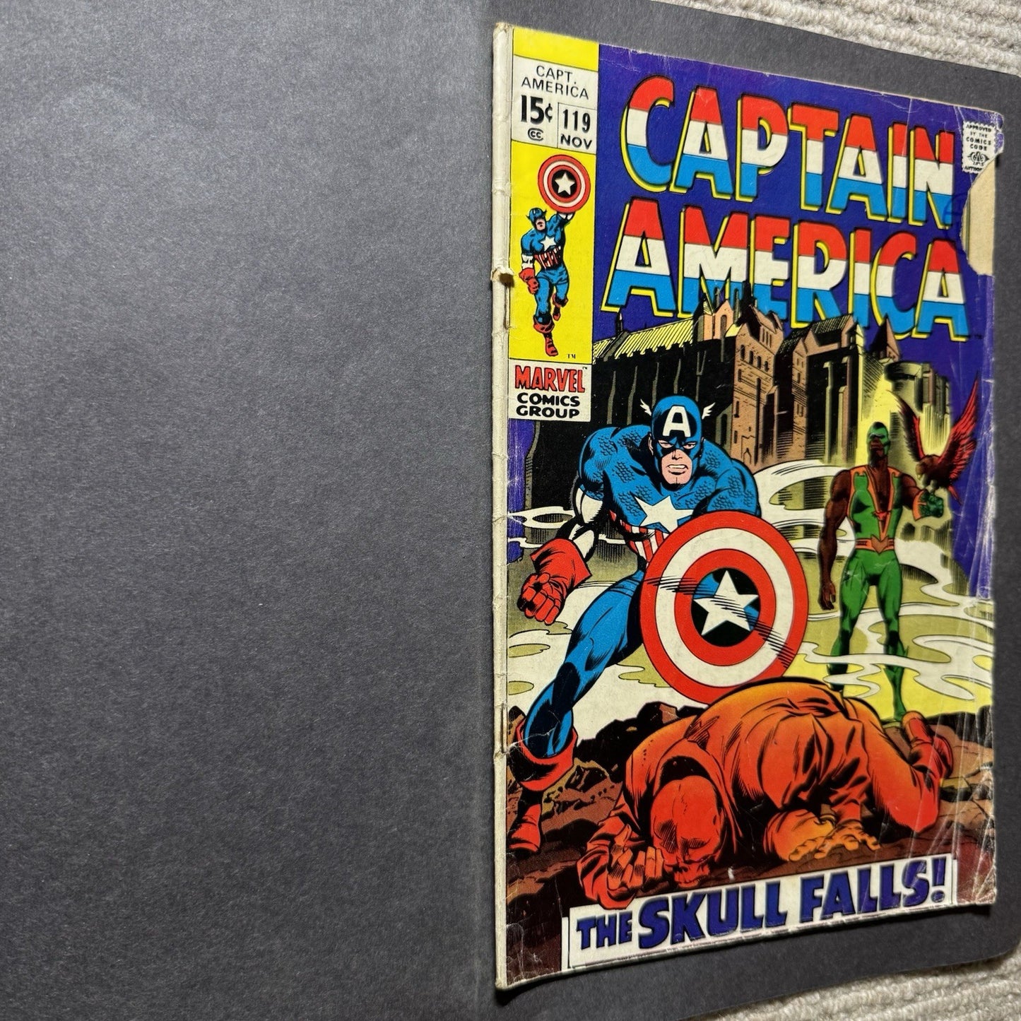 Captain America 119 - 3rd Appearance Of Falcon - Silver Age Marvel Comics 1969