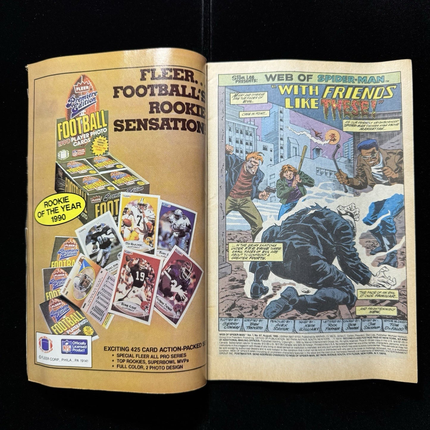 Web Of Spider-Man 67 - Copper Age Marvel Comics 1990